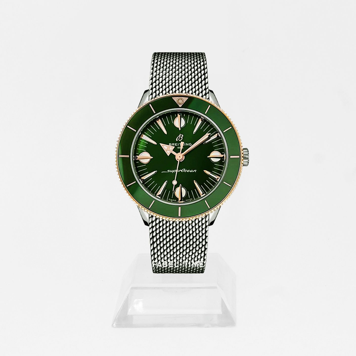 Breitling Superocean Heritage U10340361L1A1 (2024) - Groen wijzerplaat 38mm Staal (1/1)