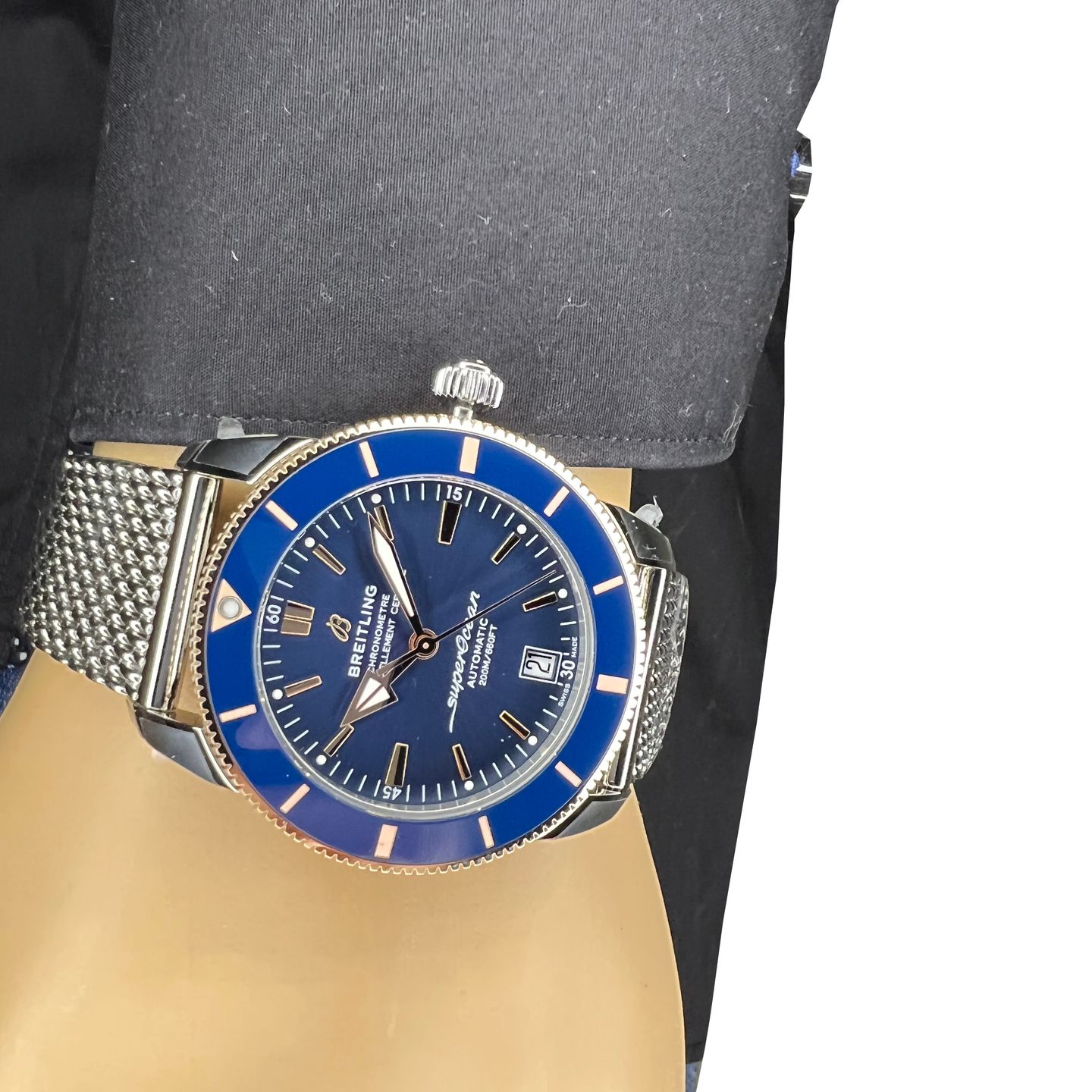 Breitling Superocean Heritage UB2010161C1A1 (2024) - Blauw wijzerplaat 42mm Staal (7/8)