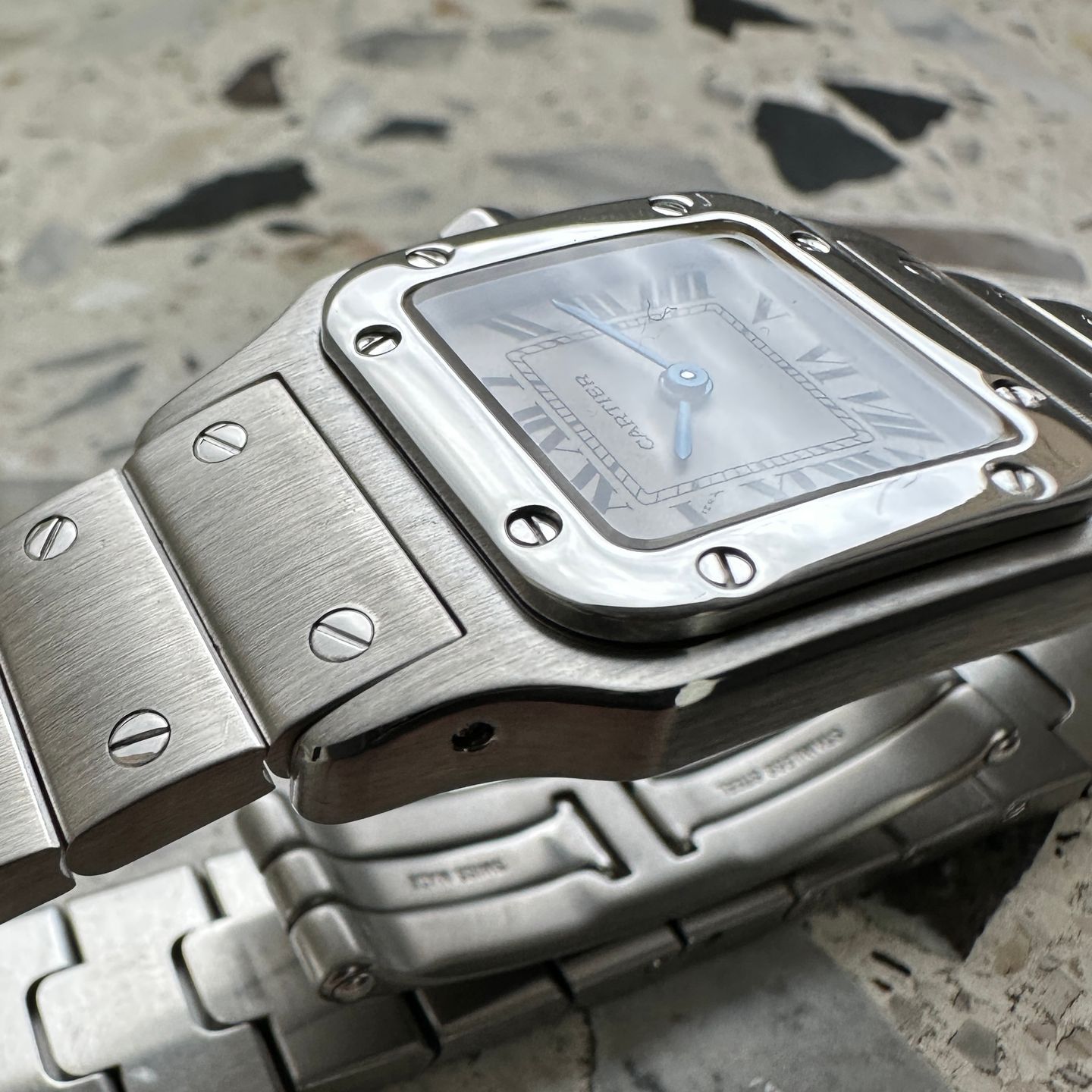 Cartier Santos Galbée 1565 (2017) - Wit wijzerplaat 24mm Staal (5/8)