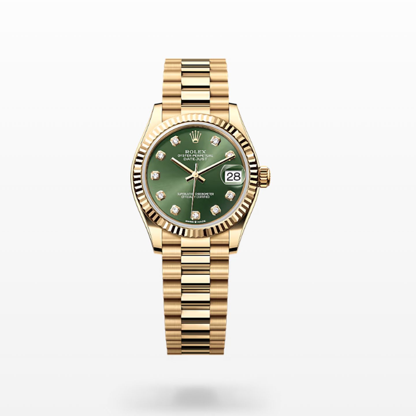 Rolex Datejust 31 278278 (2024) - Groen wijzerplaat 37mm Geelgoud (1/1)