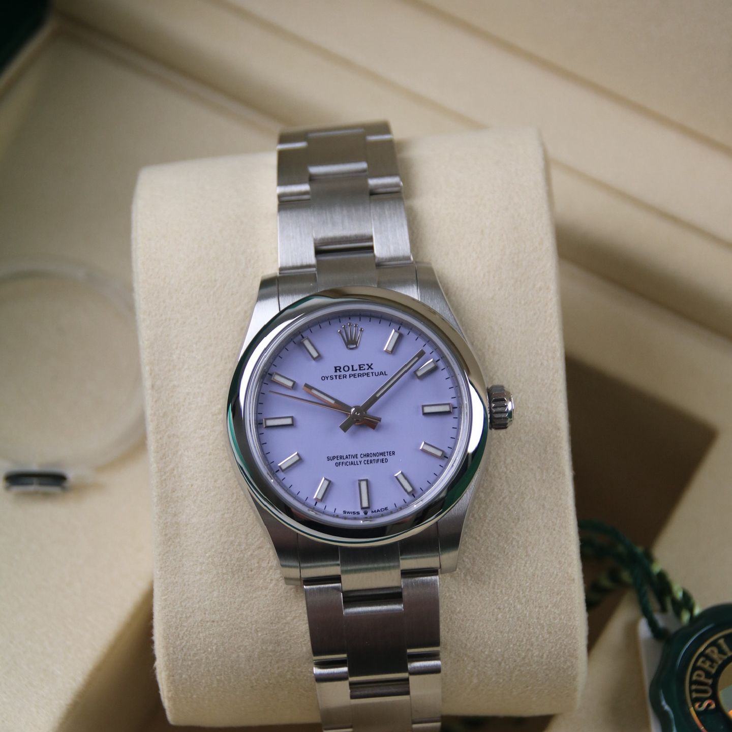 Rolex Oyster Perpetual 31 277200 (2025) - Purple dial 31 mm Steel case (2/6)