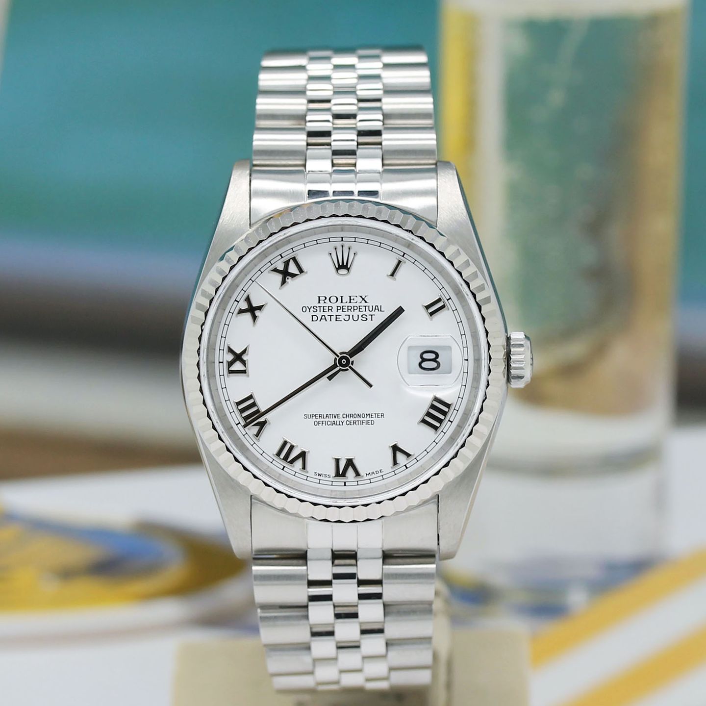 Rolex Datejust 36 16234 (1998) - White dial 36 mm Steel case (4/8)