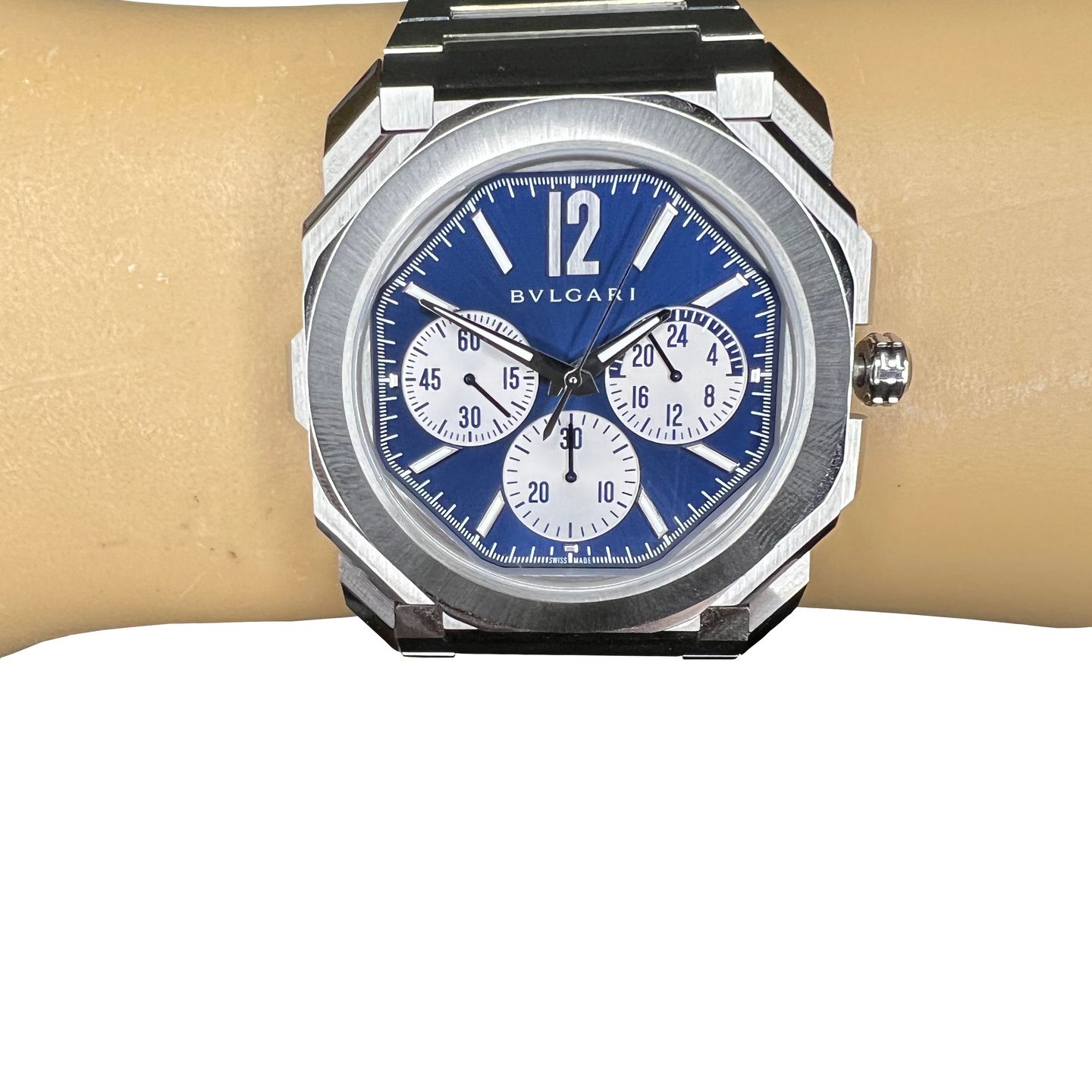 Bulgari Octo 103467 (2024) - Blauw wijzerplaat 43mm Staal (1/8)