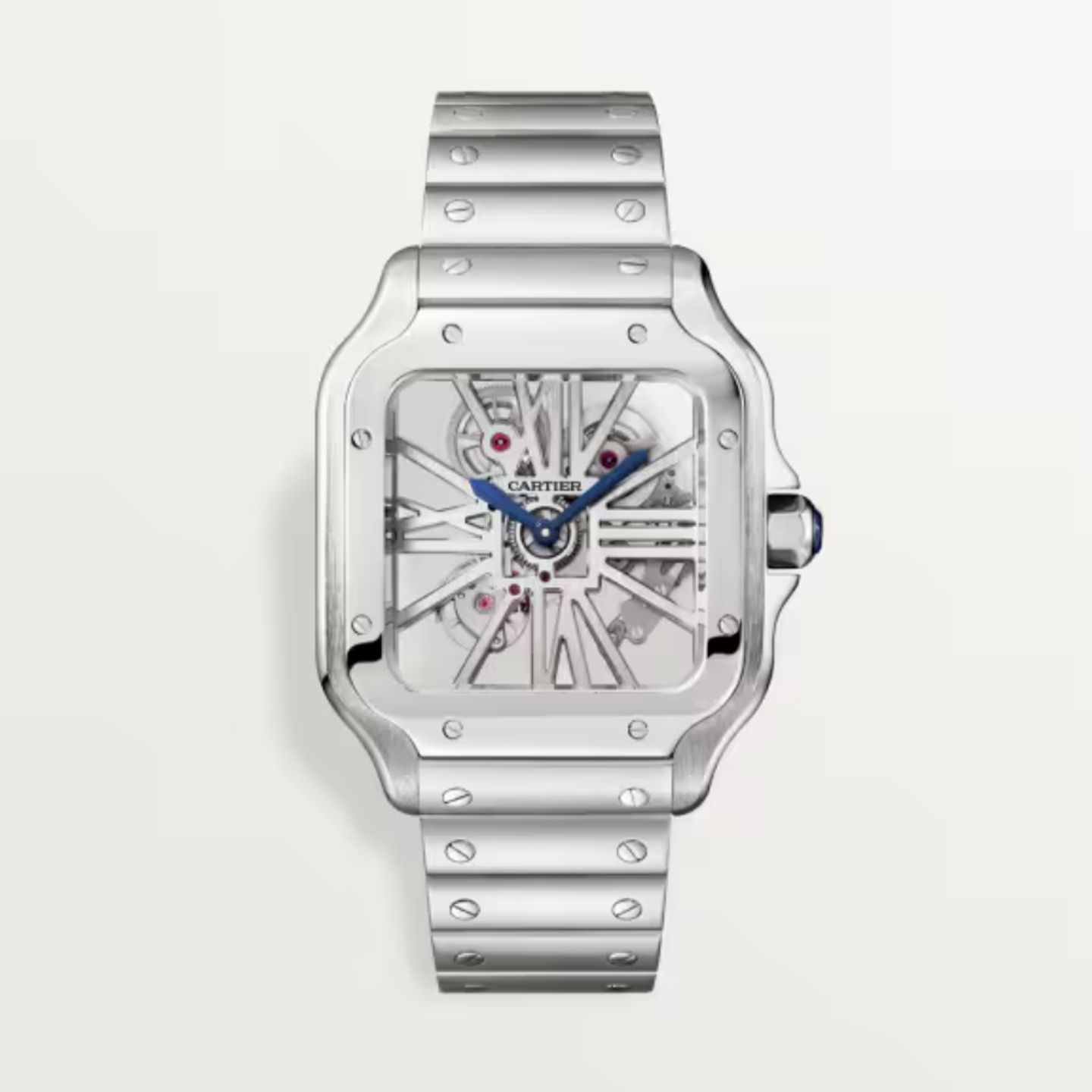 Cartier Santos WHSA0015 (2021) - Transparant wijzerplaat 40mm Staal (1/1)