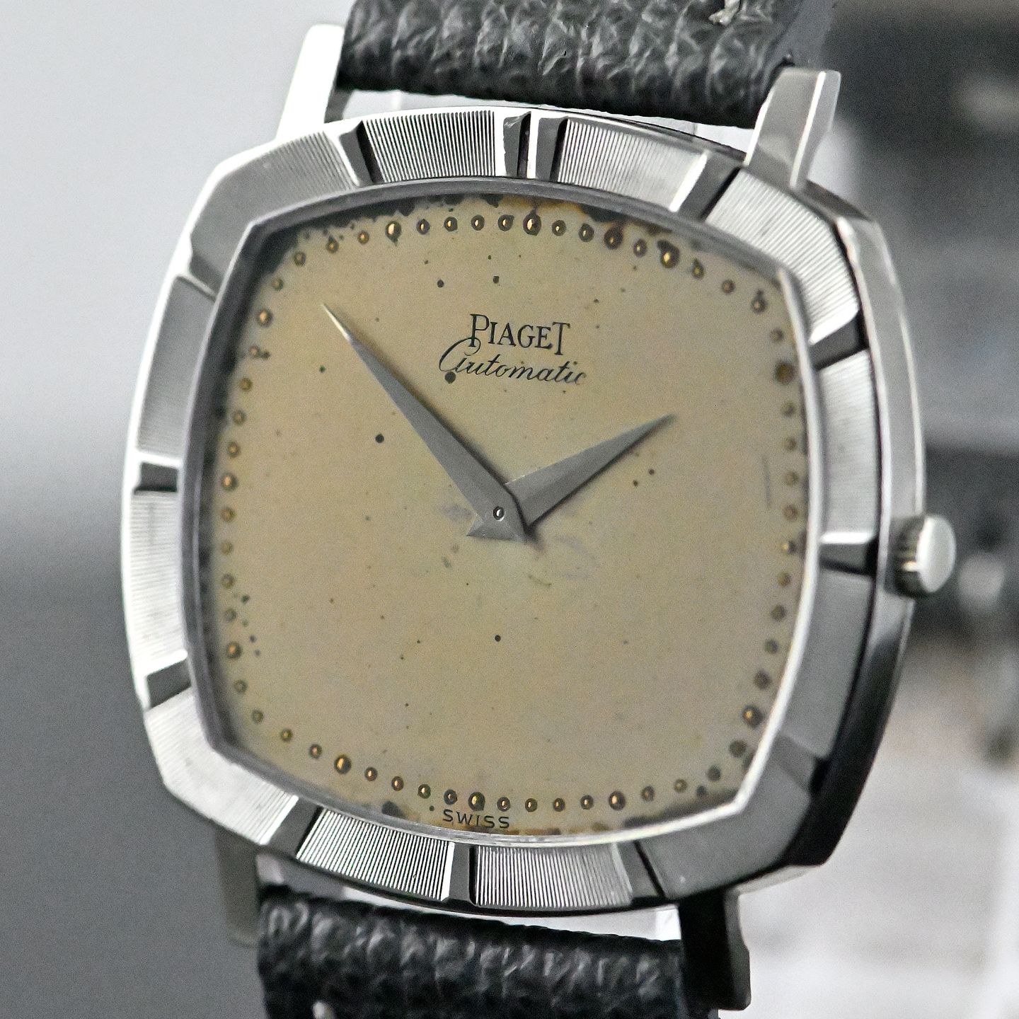 Piaget Vintage 12423 (1970) - Champagne wijzerplaat 32mm Witgoud (7/8)