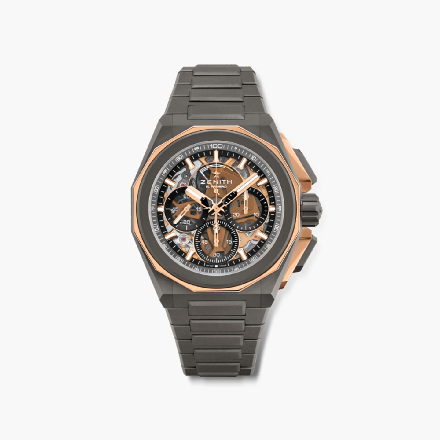 Zenith Defy 87.9100.9004/03.I001 (2024) - Transparant wijzerplaat 45mm Roségoud (1/1)