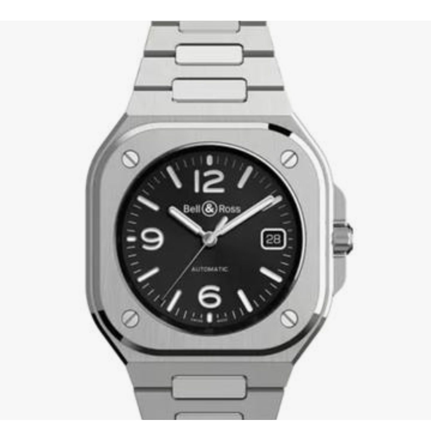 Bell & Ross BR 05 BR05A-BL-ST/SST (2023) - Zwart wijzerplaat 40mm Staal (1/1)