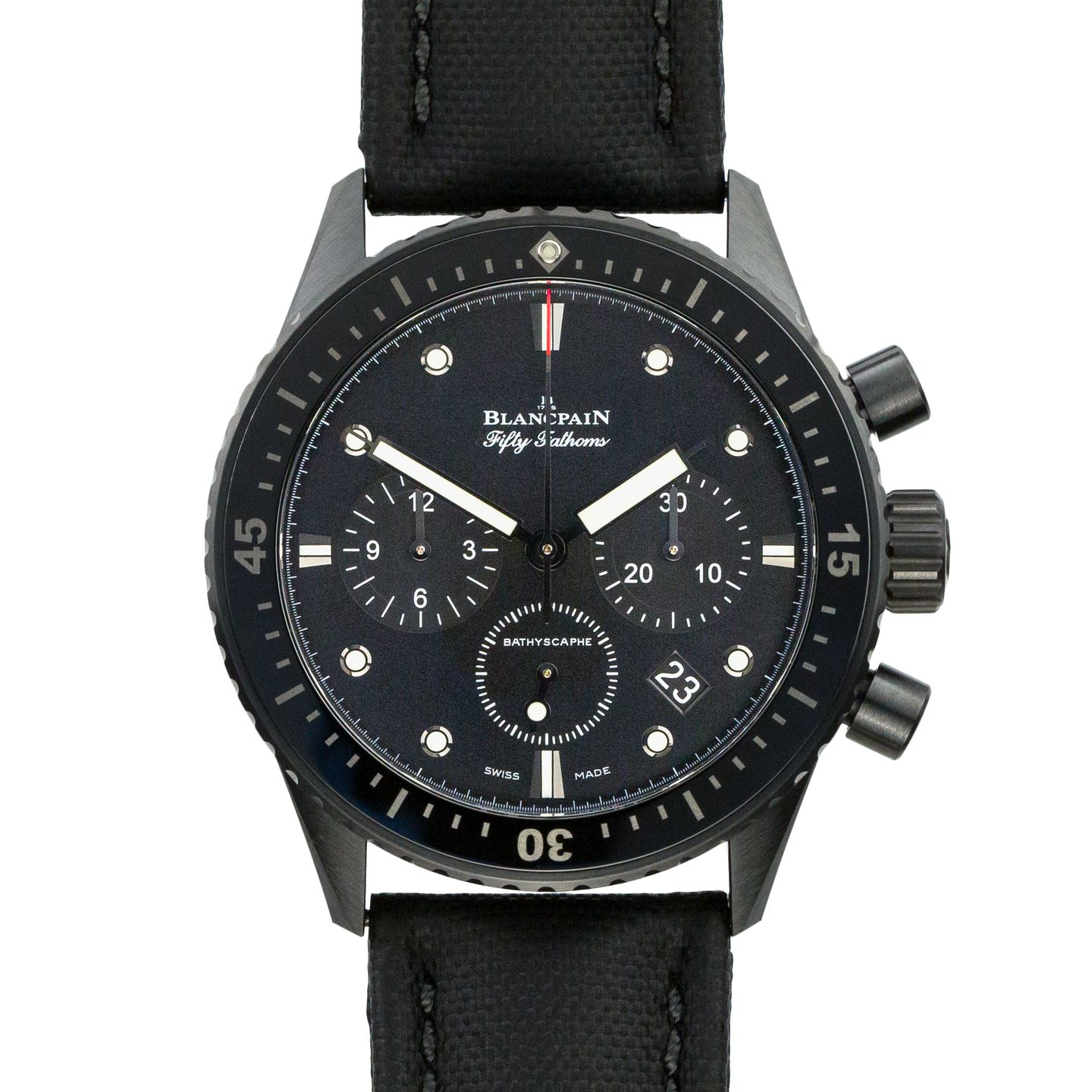 Blancpain Fifty Fathoms Bathyscaphe 5200-0130-B52A (2021) - Zwart wijzerplaat 43mm Keramiek (1/7)