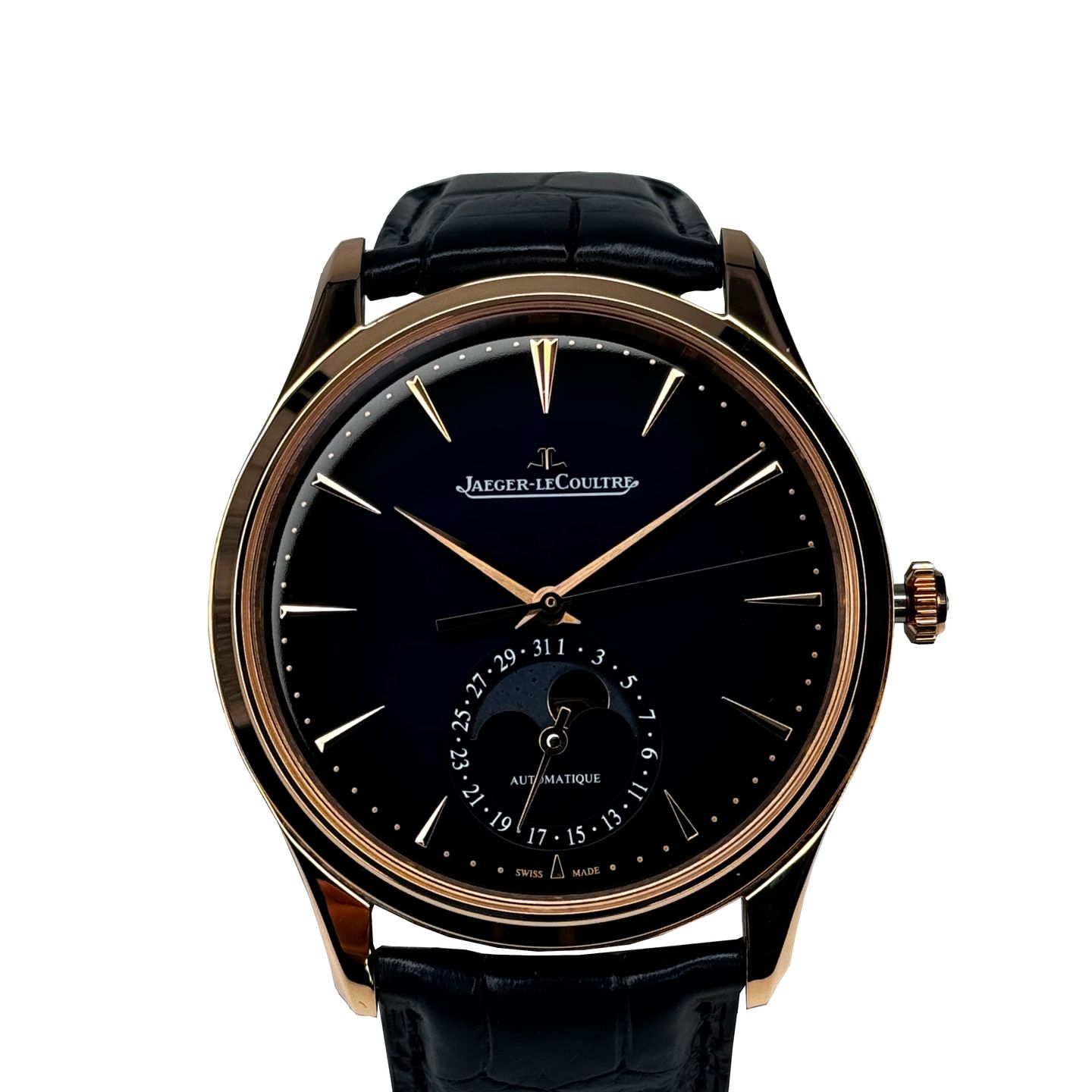 Jaeger-LeCoultre Master Ultra Thin Moon Q1362580 (2024) - Blue dial 39 mm Red Gold case (2/8)