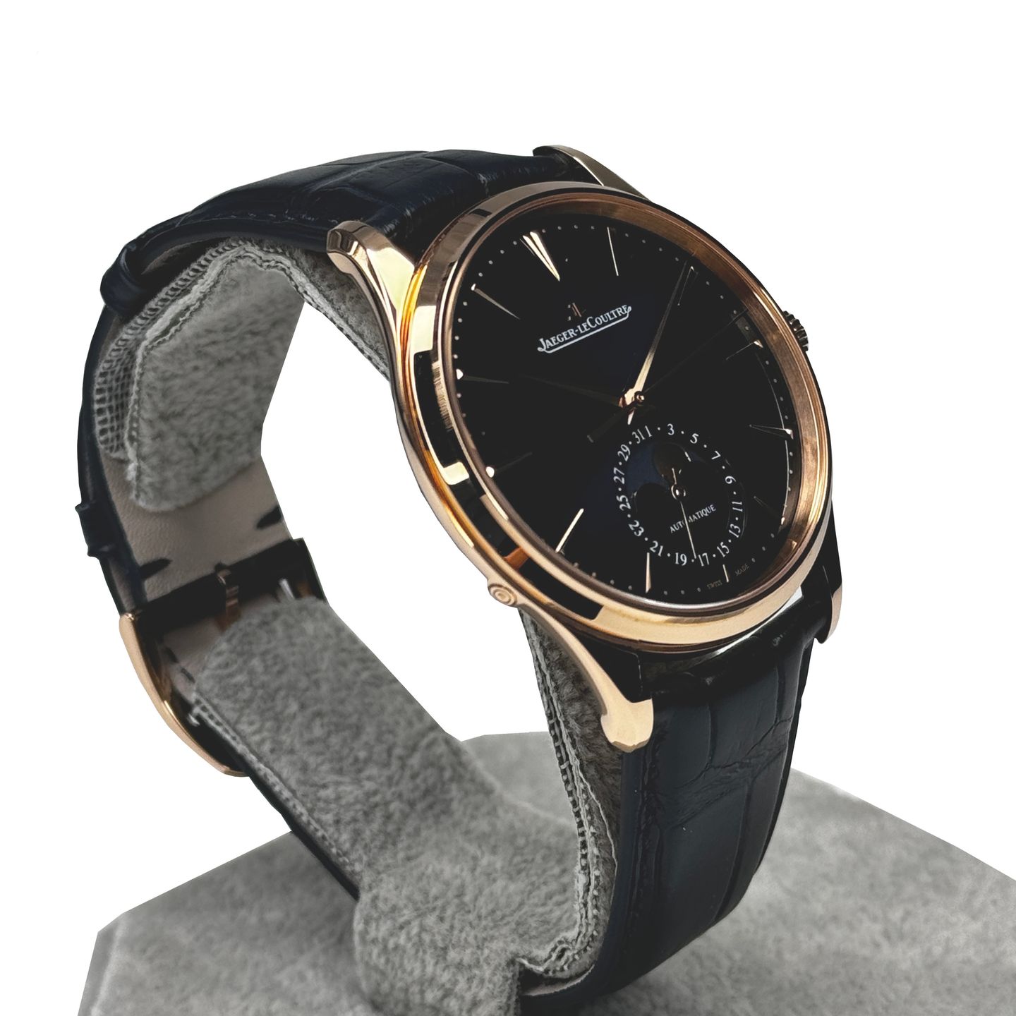 Jaeger-LeCoultre Master Ultra Thin Moon Q1362580 (2024) - Blue dial 39 mm Red Gold case (3/8)