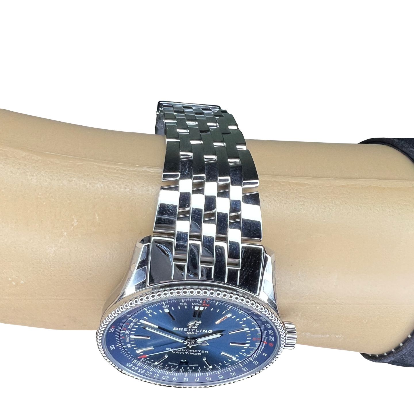 Breitling Navitimer A17326161C1A1 (2024) - Blauw wijzerplaat 41mm Staal (6/8)