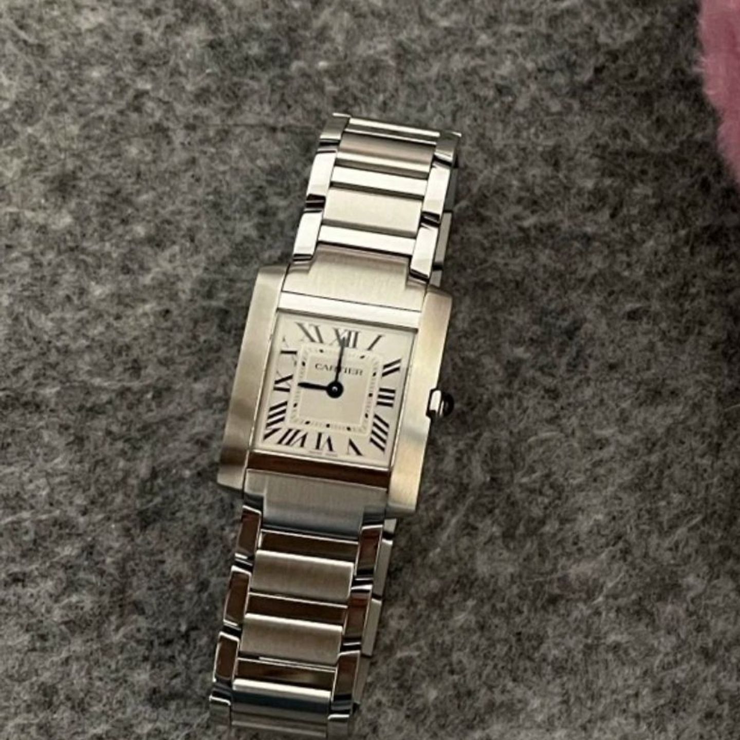 Cartier Tank Française WSTA0129 (2025) - Silver dial 21 mm Steel case (3/3)