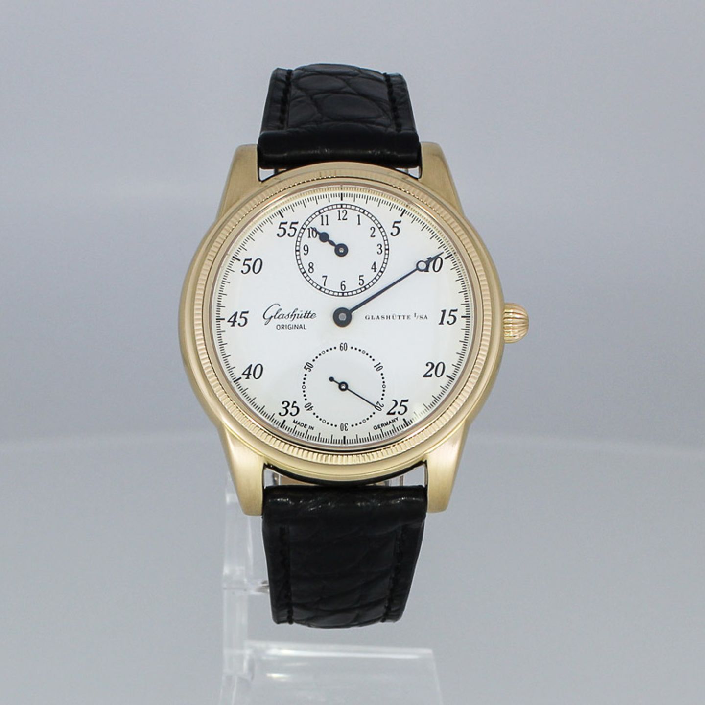 Glashütte Original Unknown 49-04-04-02-04 (2001) - White dial 39 mm Rose Gold case (4/8)