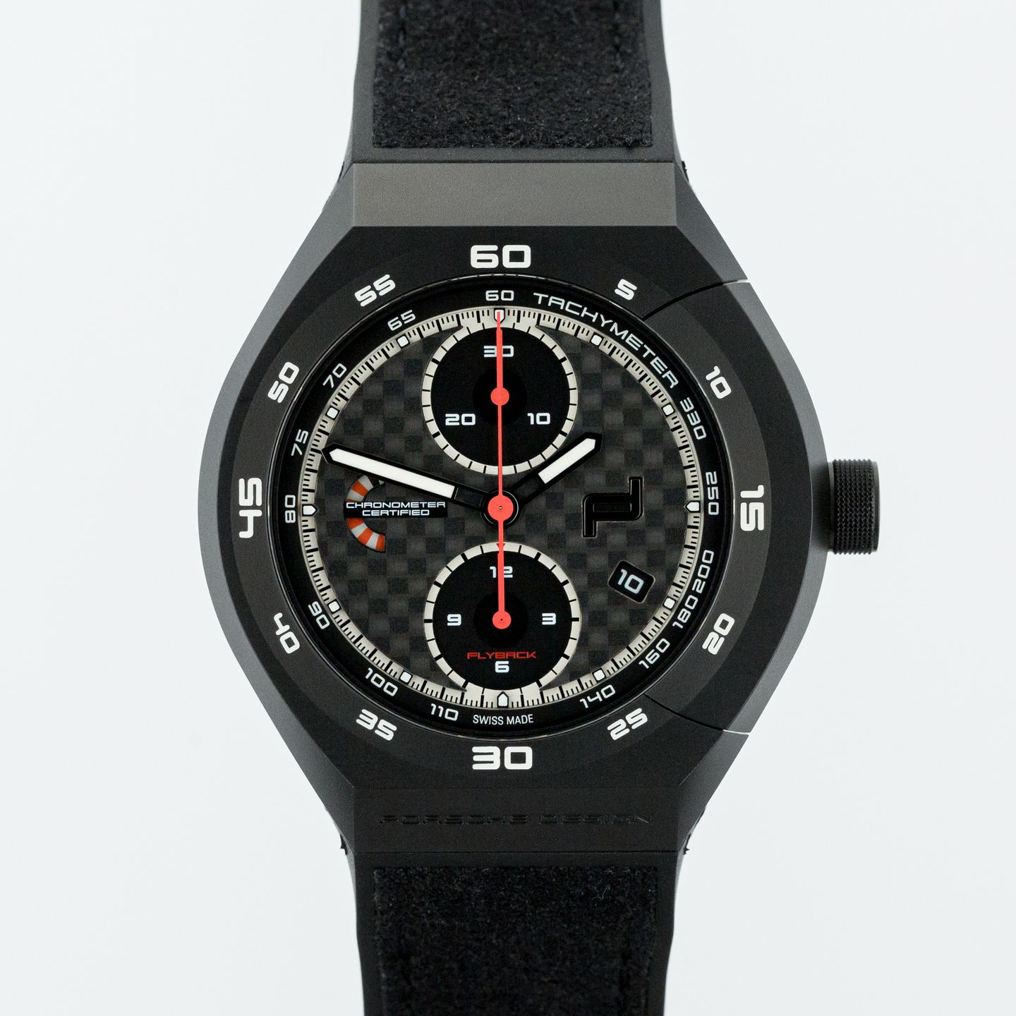 Porsche Design Monobloc Actuator 6033.601009.062 (2022) - Black dial 45 mm Titanium case (1/8)