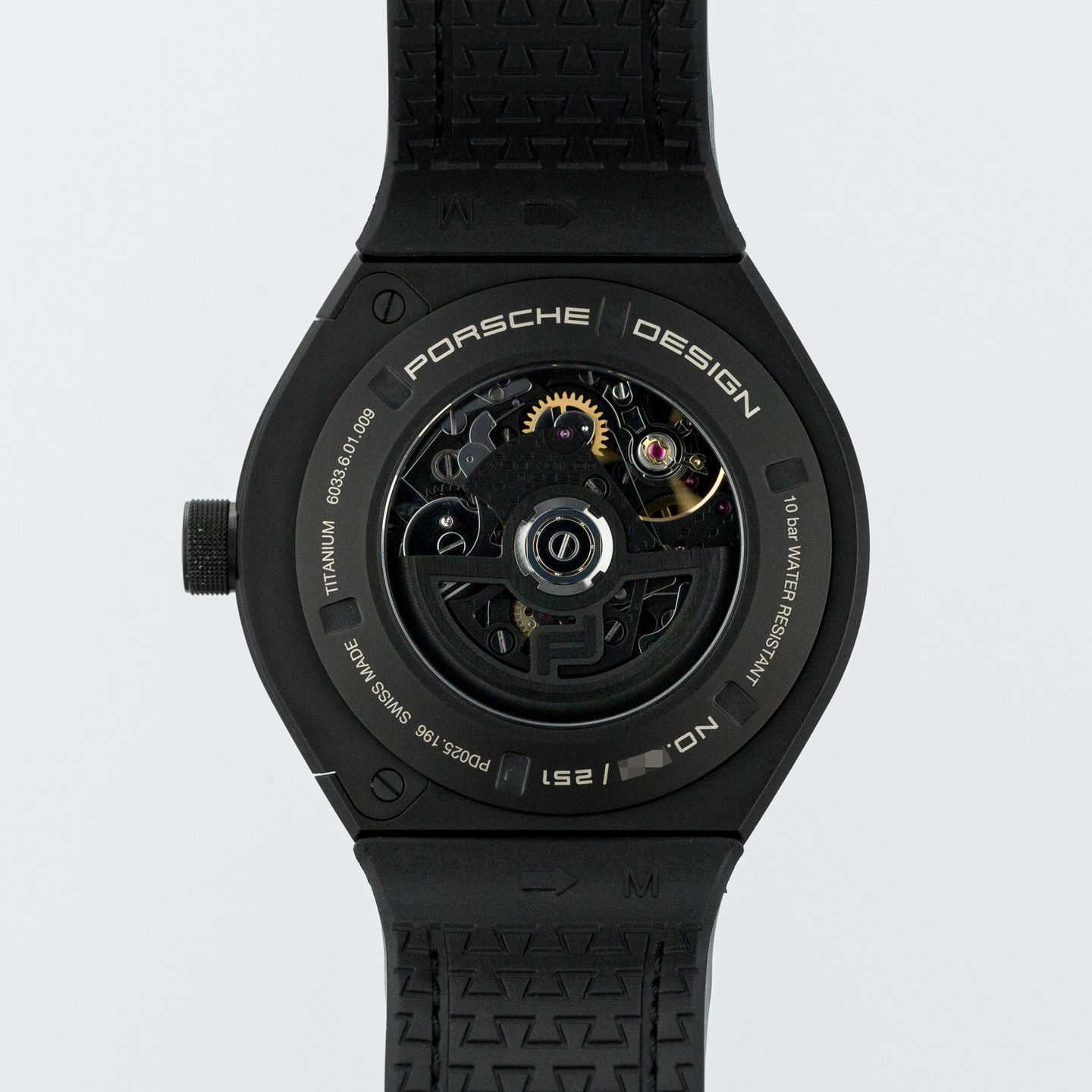 Porsche Design Monobloc Actuator 6033.601009.062 (2022) - Black dial 45 mm Titanium case (5/8)