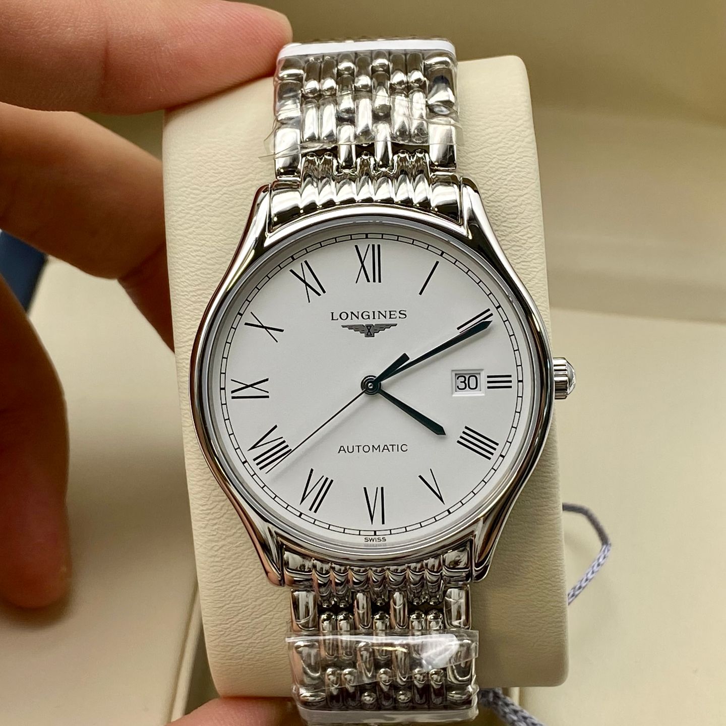 Longines Lyre L4.960.4.11.6 (2024) - White dial 38 mm Steel case (7/8)