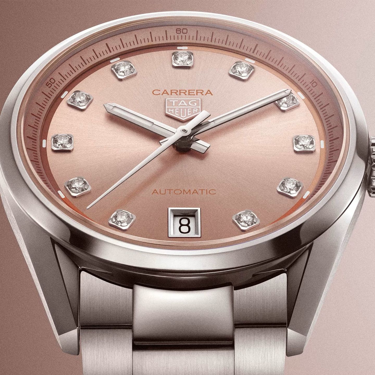 TAG Heuer Carrera Calibre 7 WBN231D.BA0001 (2025) - Pink dial 36 mm Steel case (2/6)
