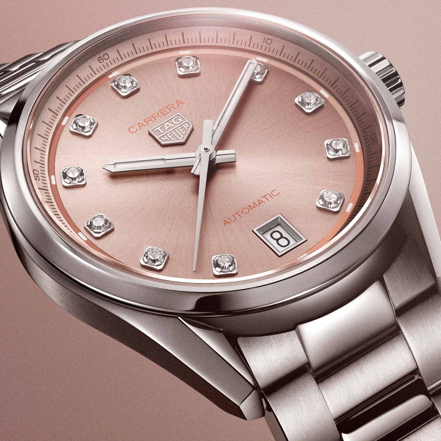 TAG Heuer Carrera Calibre 7 WBN231D.BA0001 (2025) - Pink dial 36 mm Steel case (3/6)