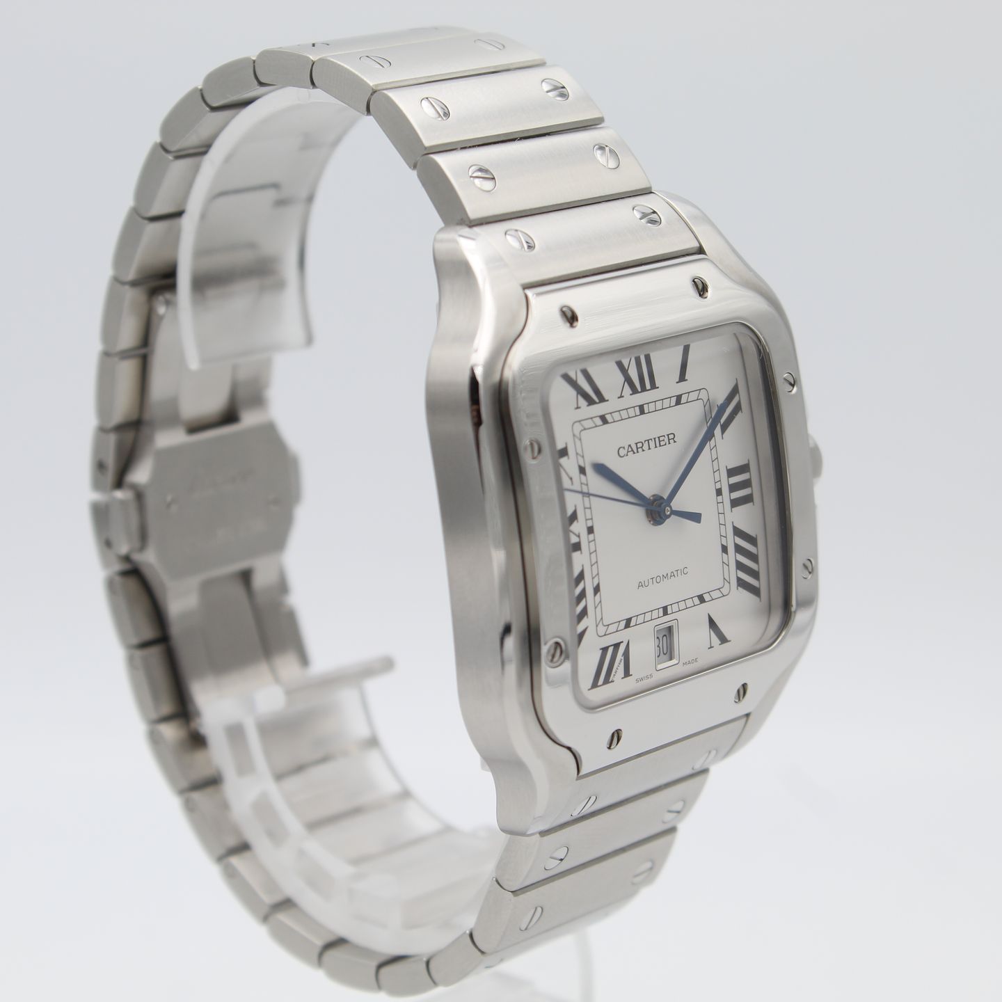 Cartier Santos WSSA0009 (2018) - Wit wijzerplaat 40mm Staal (4/8)