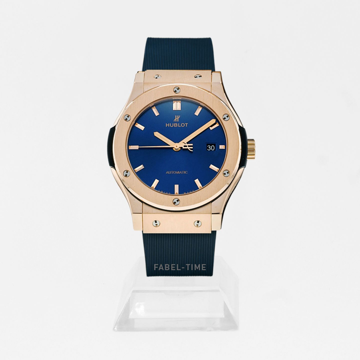 Hublot Classic Fusion Blue 565.OX.7180.RX (2024) - Blauw wijzerplaat 38mm Roségoud (1/1)