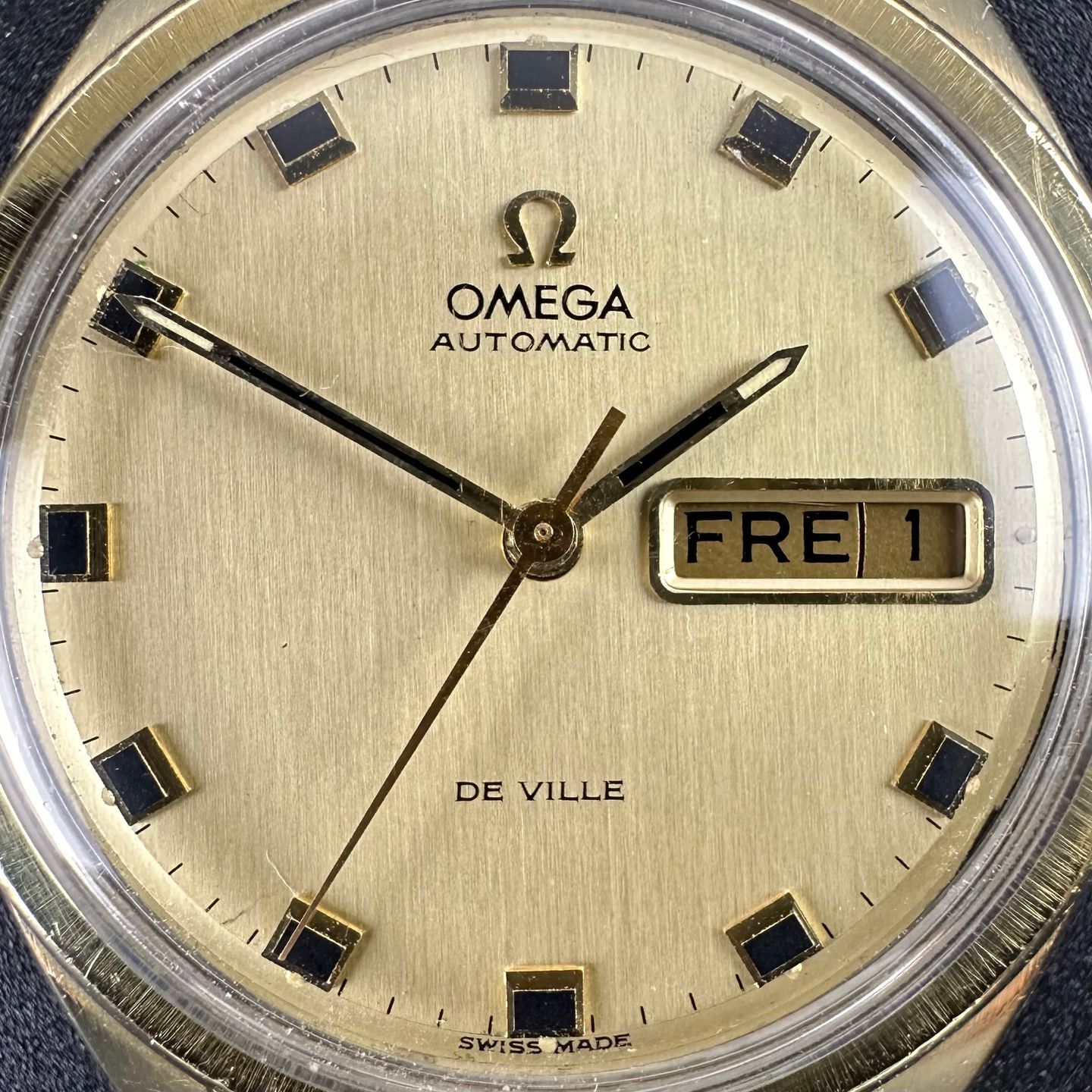 Omega De Ville 166.032 (1969) - Champagne dial 36 mm Gold/Steel case (8/8)