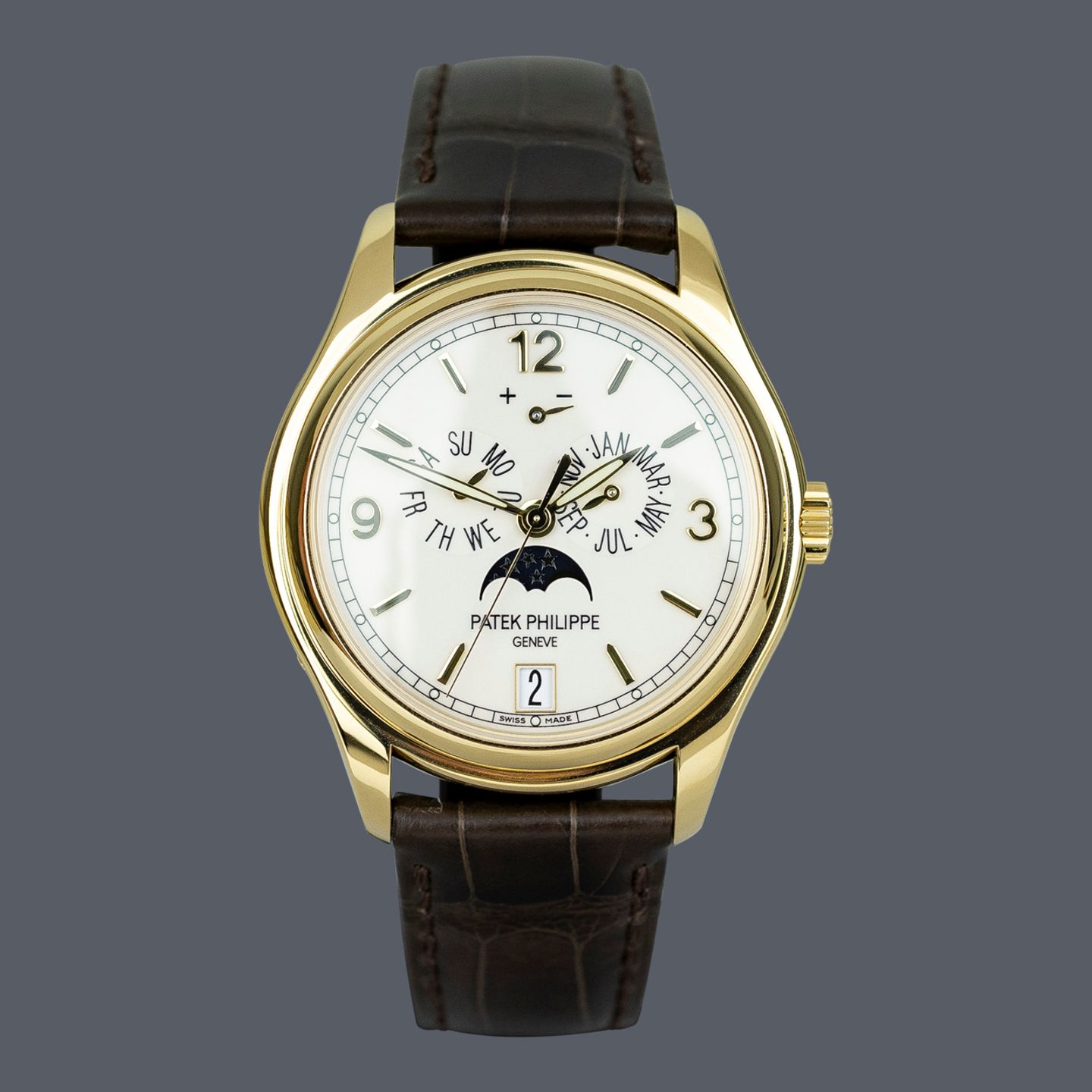 Patek Philippe Annual Calendar 5146J-001 (2009) - Yellow dial 39 mm Yellow Gold case (1/1)