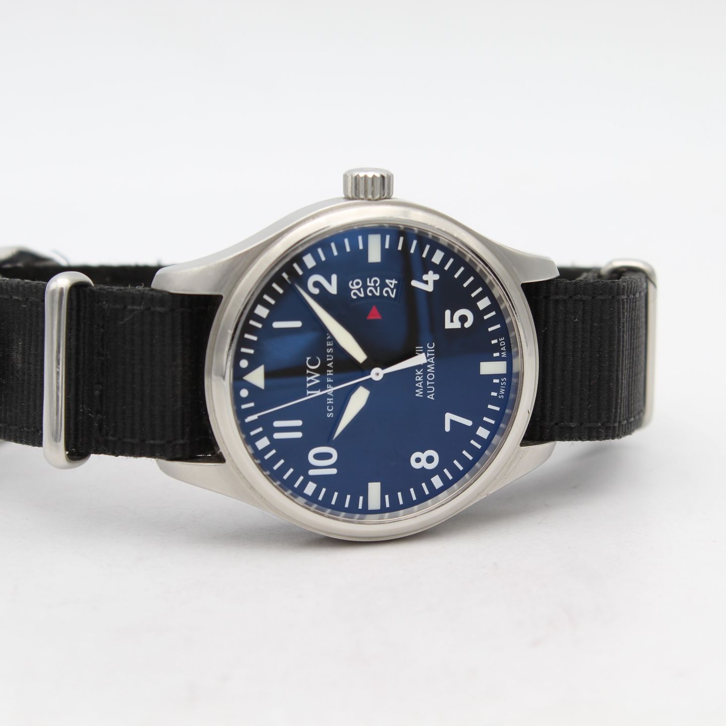 IWC Pilot Mark IW326504 (2013) - Zwart wijzerplaat 41mm Staal (6/8)