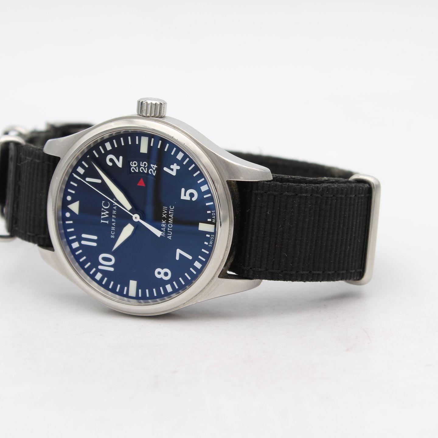 IWC Pilot Mark IW326504 (2013) - Zwart wijzerplaat 41mm Staal (5/8)