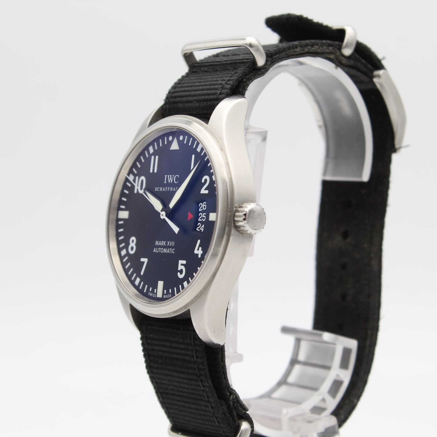 IWC Pilot Mark IW326504 (2013) - Zwart wijzerplaat 41mm Staal (3/8)