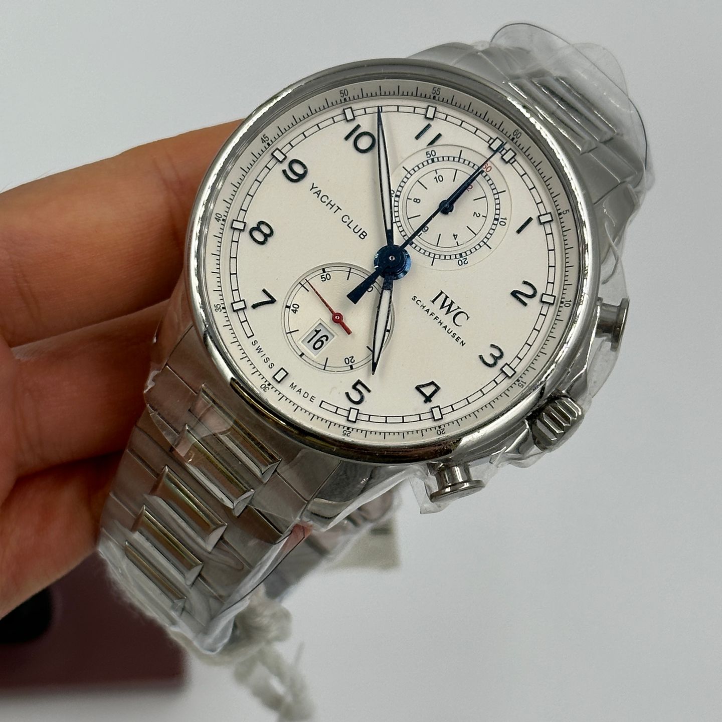 IWC Portuguese Yacht Club Chronograph IW390702 (2023) - White dial 45 mm Steel case (4/7)