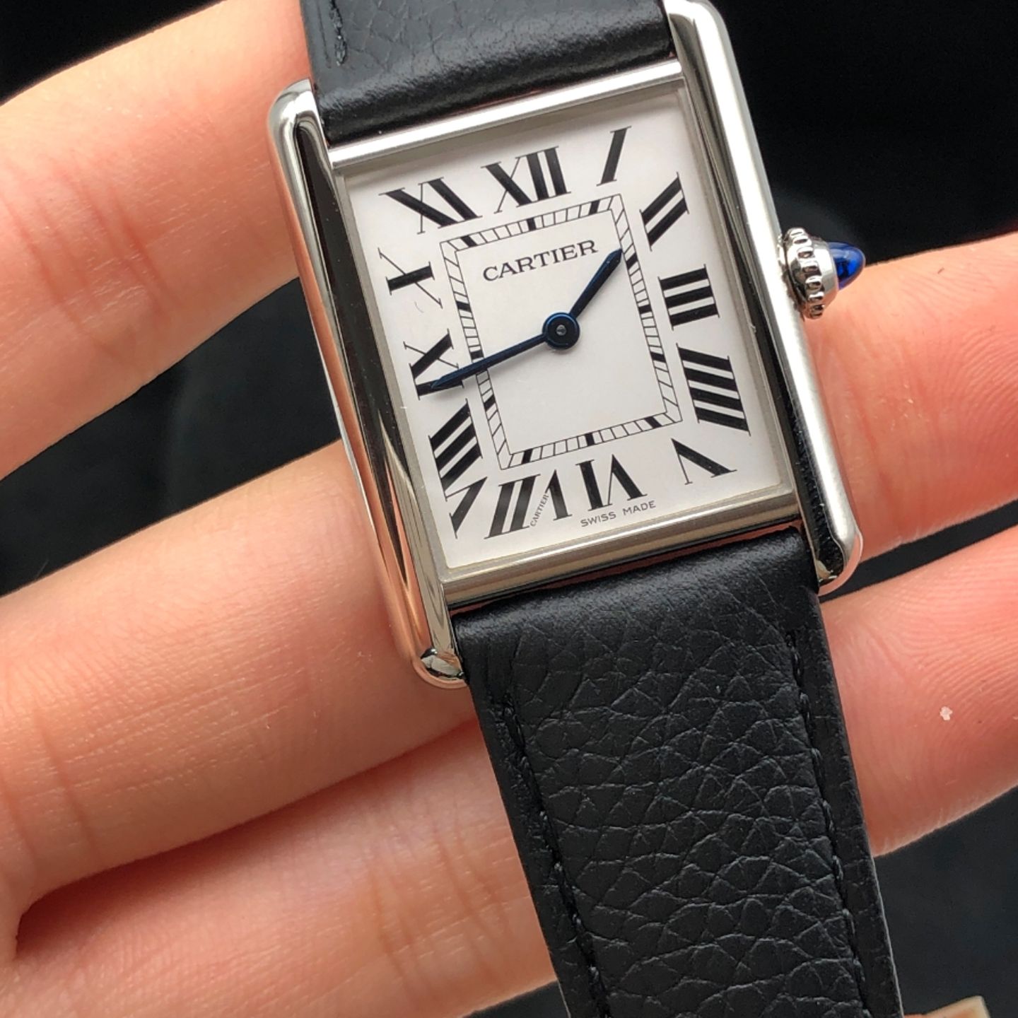 Cartier Tank WSTA0041 (2023) - Zilver wijzerplaat 34mm Staal (5/7)