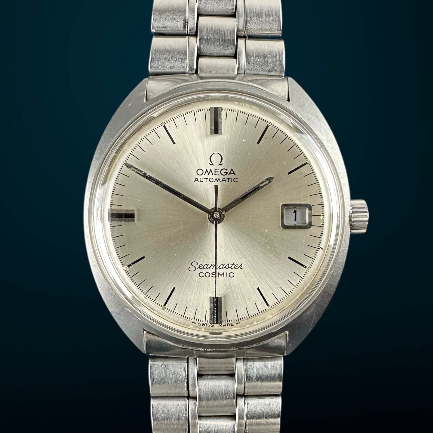 Omega Seamaster Cosmic 166.026 (1970) - White dial 35 mm Steel case (1/8)