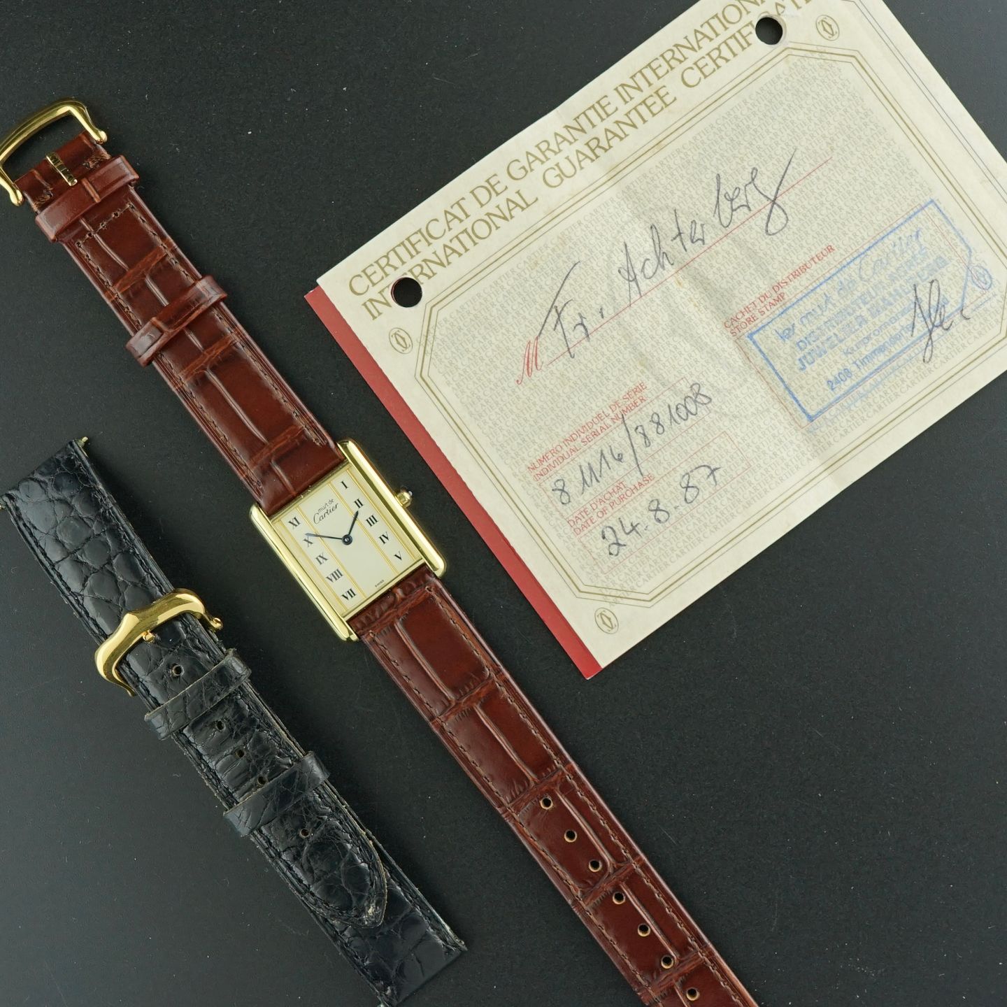 Cartier Tank Vermeil 681006 - (3/8)