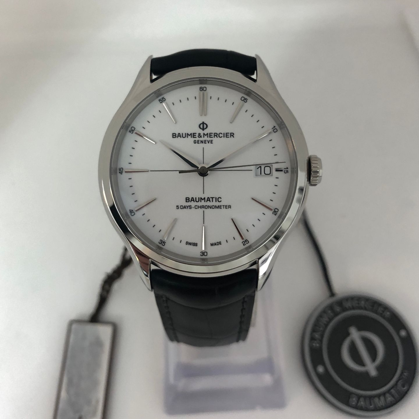 Baume & Mercier Clifton M0A10518 (2022) - White dial 40 mm Steel case (1/2)
