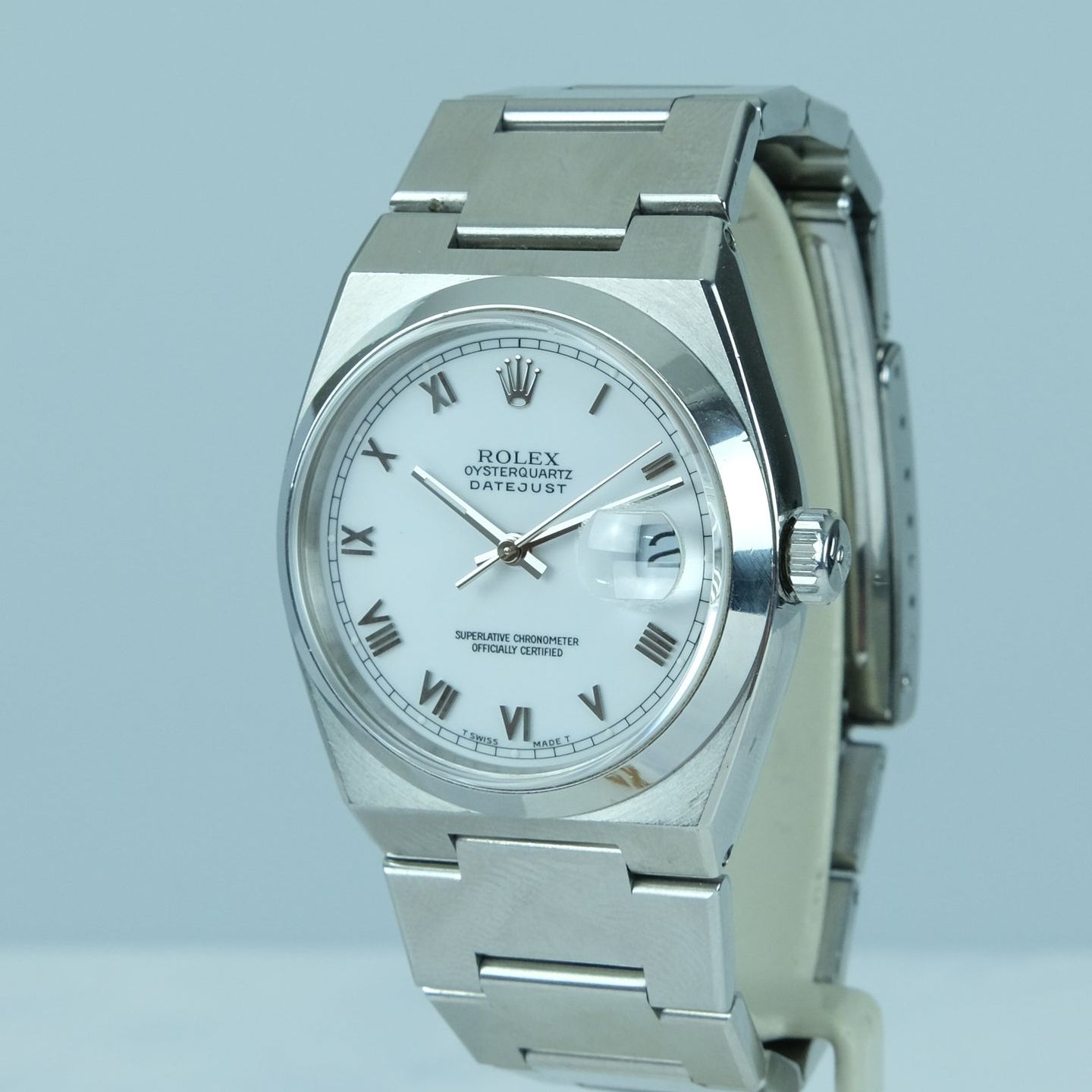Rolex Datejust Oysterquartz 17000 (Unknown (random serial)) - White dial 36 mm Steel case (2/7)