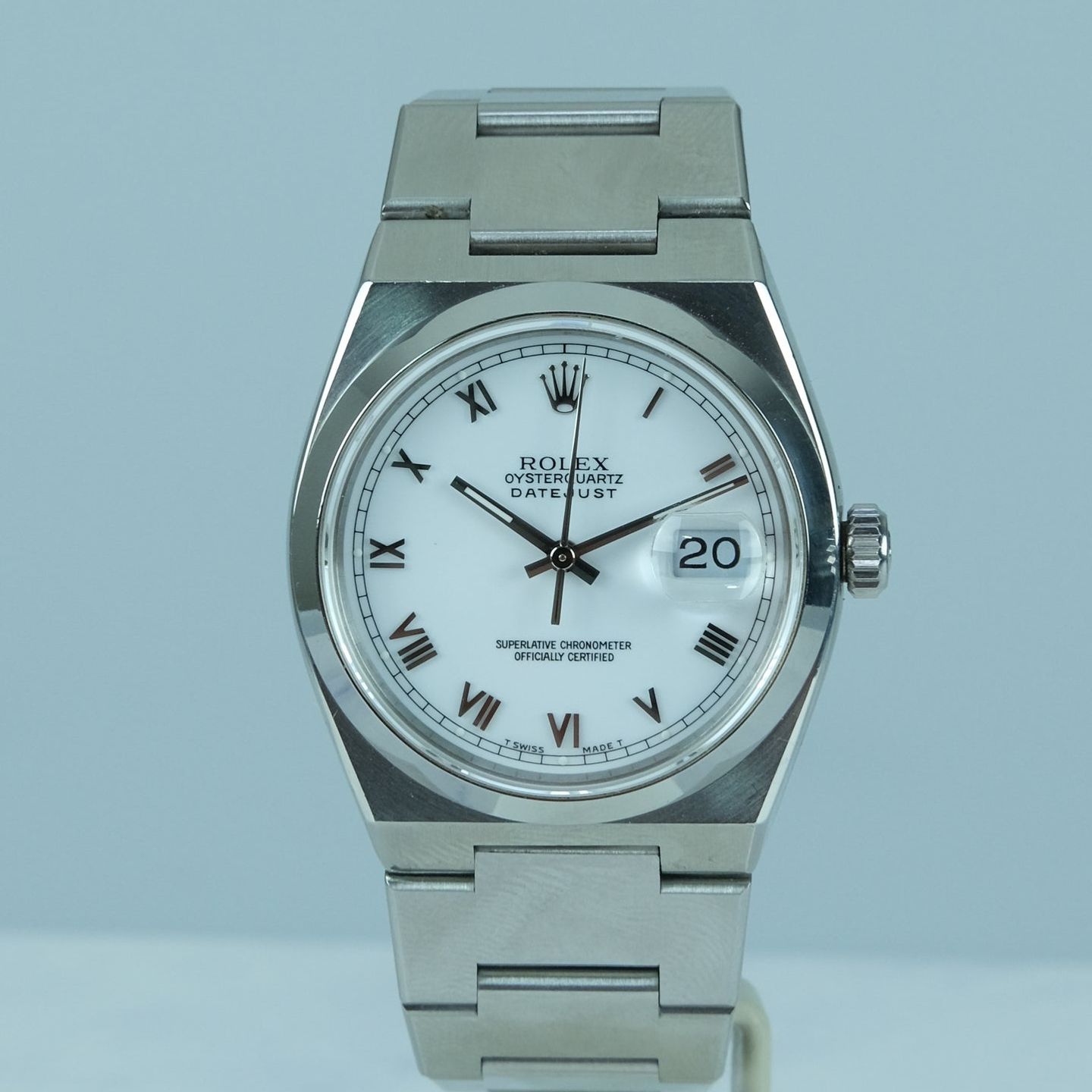 Rolex Datejust Oysterquartz 17000 (Unknown (random serial)) - White dial 36 mm Steel case (1/7)