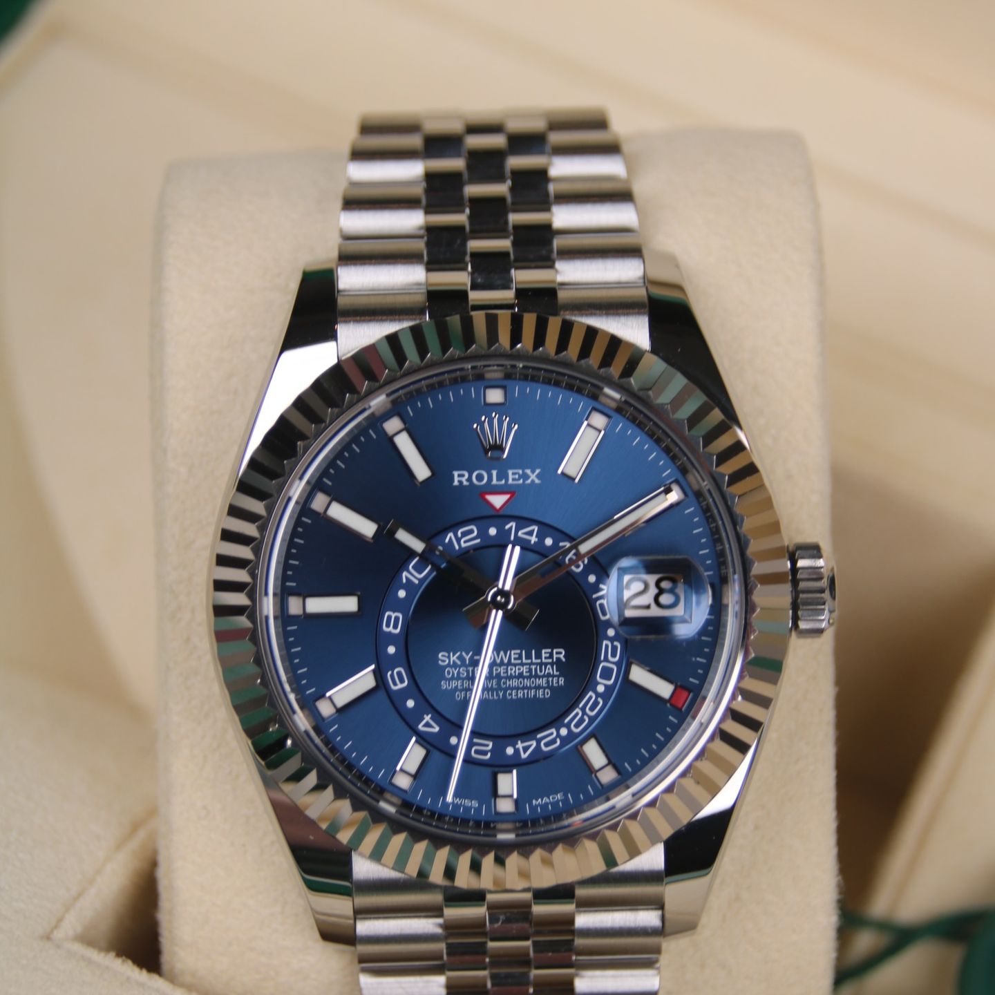 Rolex Sky-Dweller 326934 (2022) - Blauw wijzerplaat 42mm Staal (2/7)