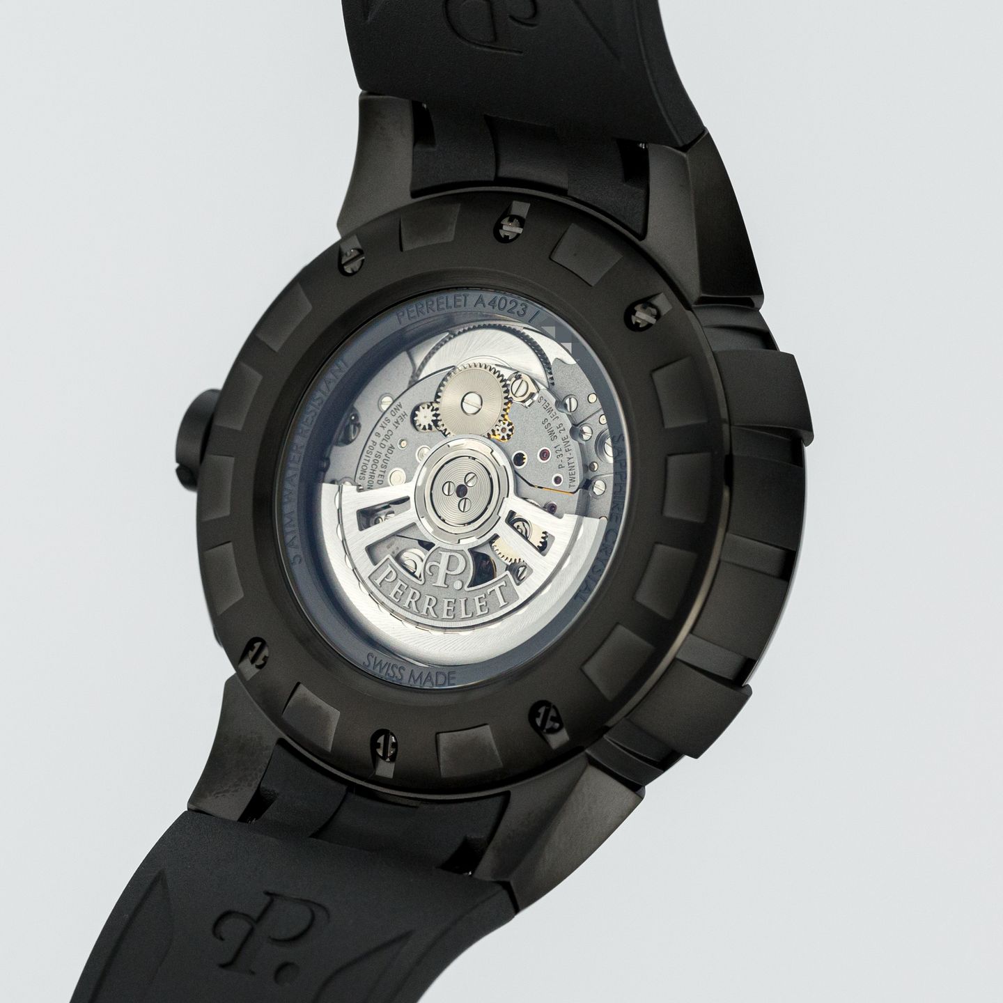 Perrelet Turbine XL A4032/1 (Unknown (random serial)) - Black dial 48 mm Steel case (3/8)