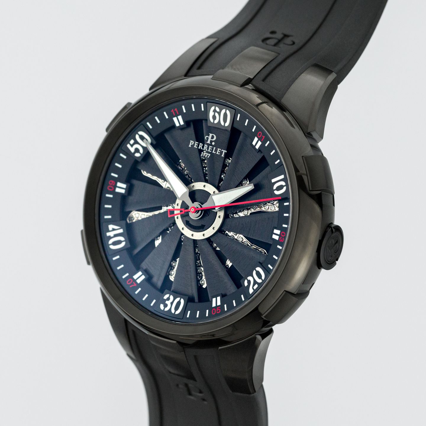 Perrelet Turbine XL A4032/1 (Unknown (random serial)) - Black dial 48 mm Steel case (2/8)