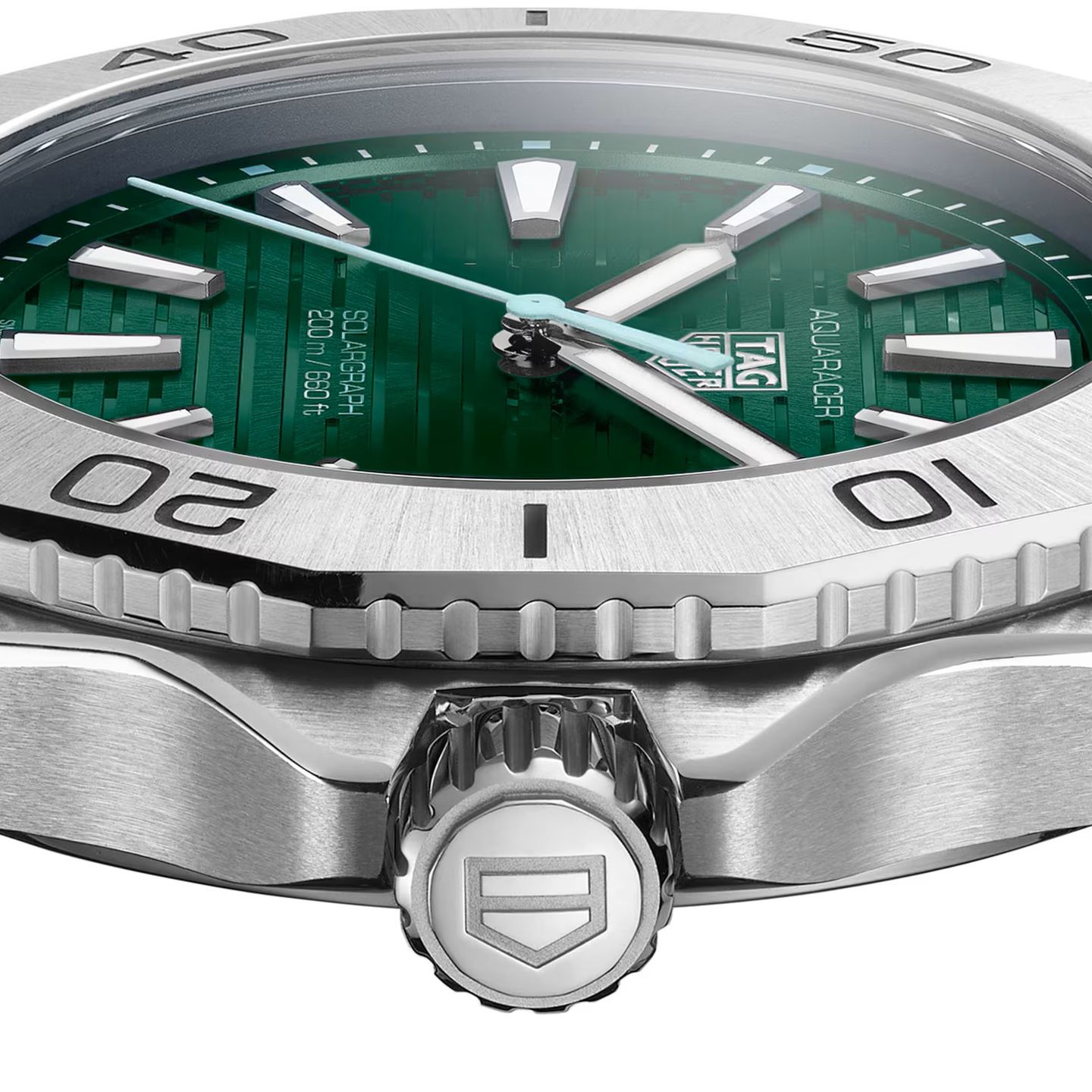 TAG Heuer Aquaracer WBP1115.BA0000 (2025) - Green dial 40 mm Steel case (2/6)