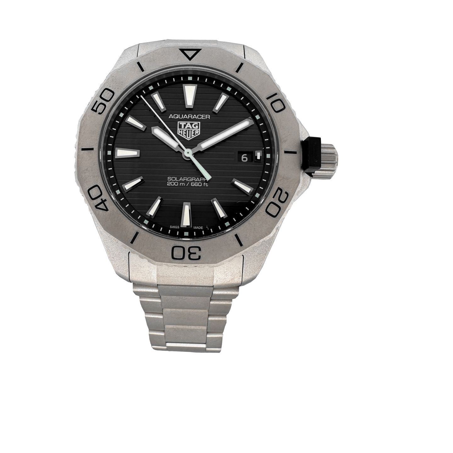 TAG Heuer Aquaracer WBP1180.BF0000 (2024) - Zwart wijzerplaat 40mm Titanium (2/8)