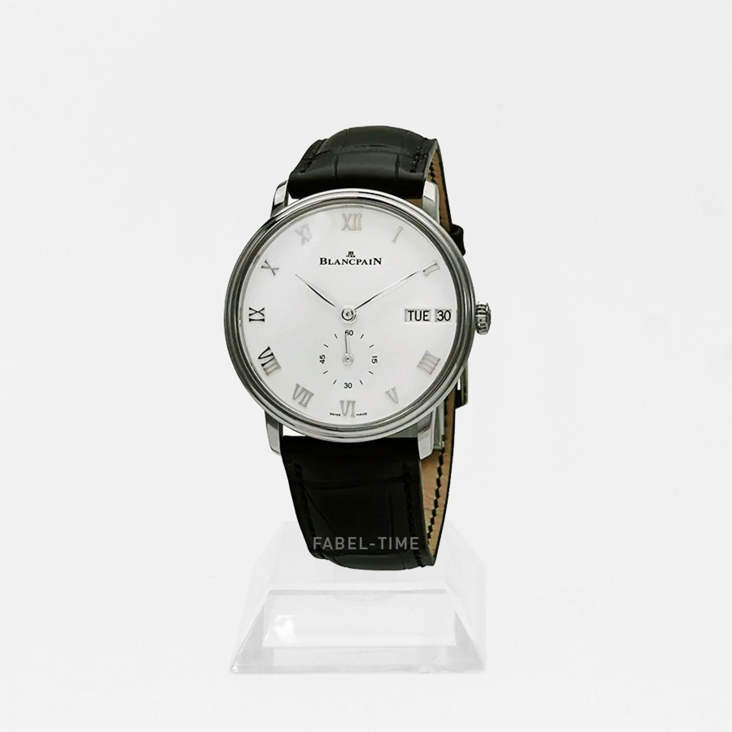 Blancpain Villeret 6652-1127-55B (2024) - Wit wijzerplaat 40mm Staal (1/1)