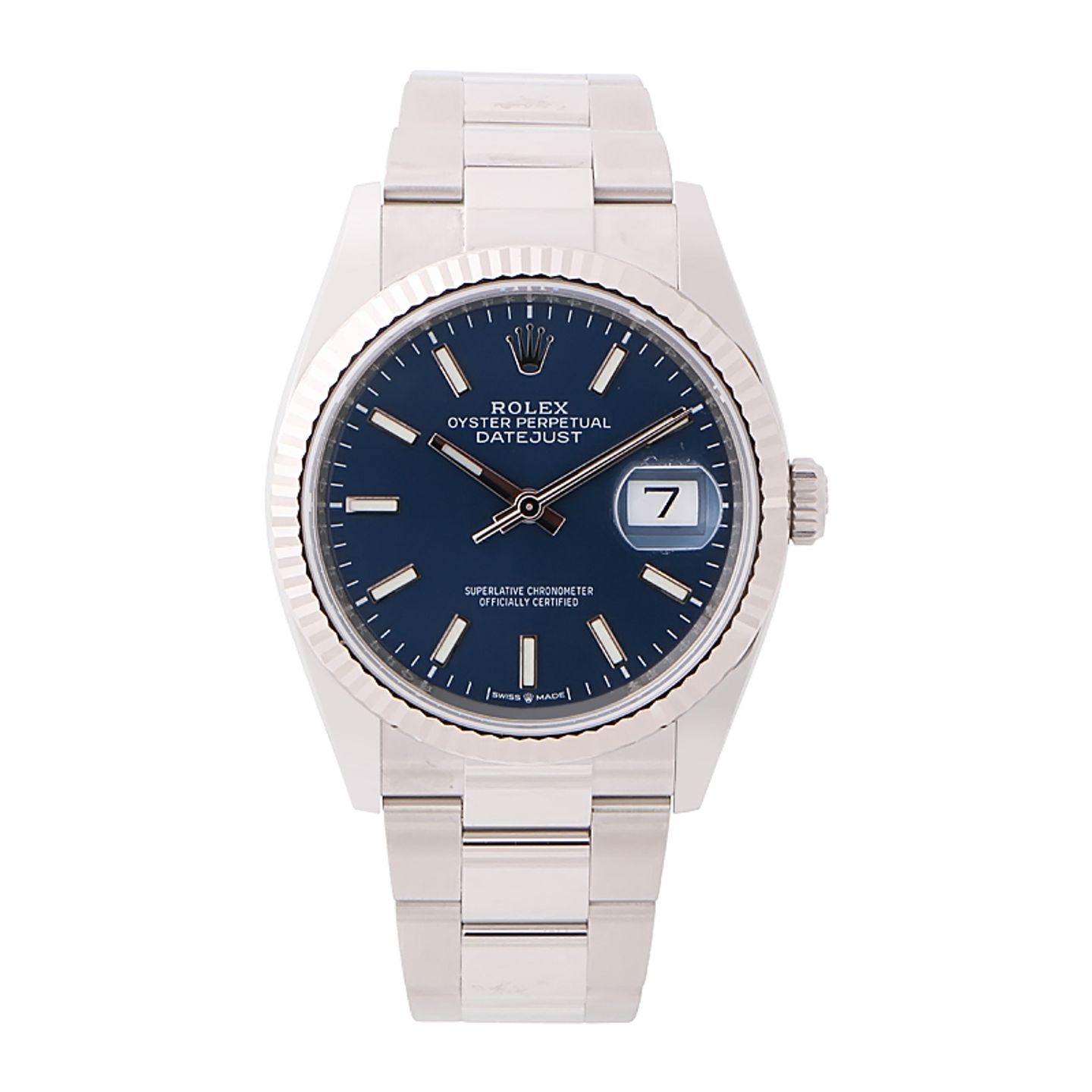 Rolex Datejust 36 126234 (2024) - Blauw wijzerplaat 36mm Staal (1/4)