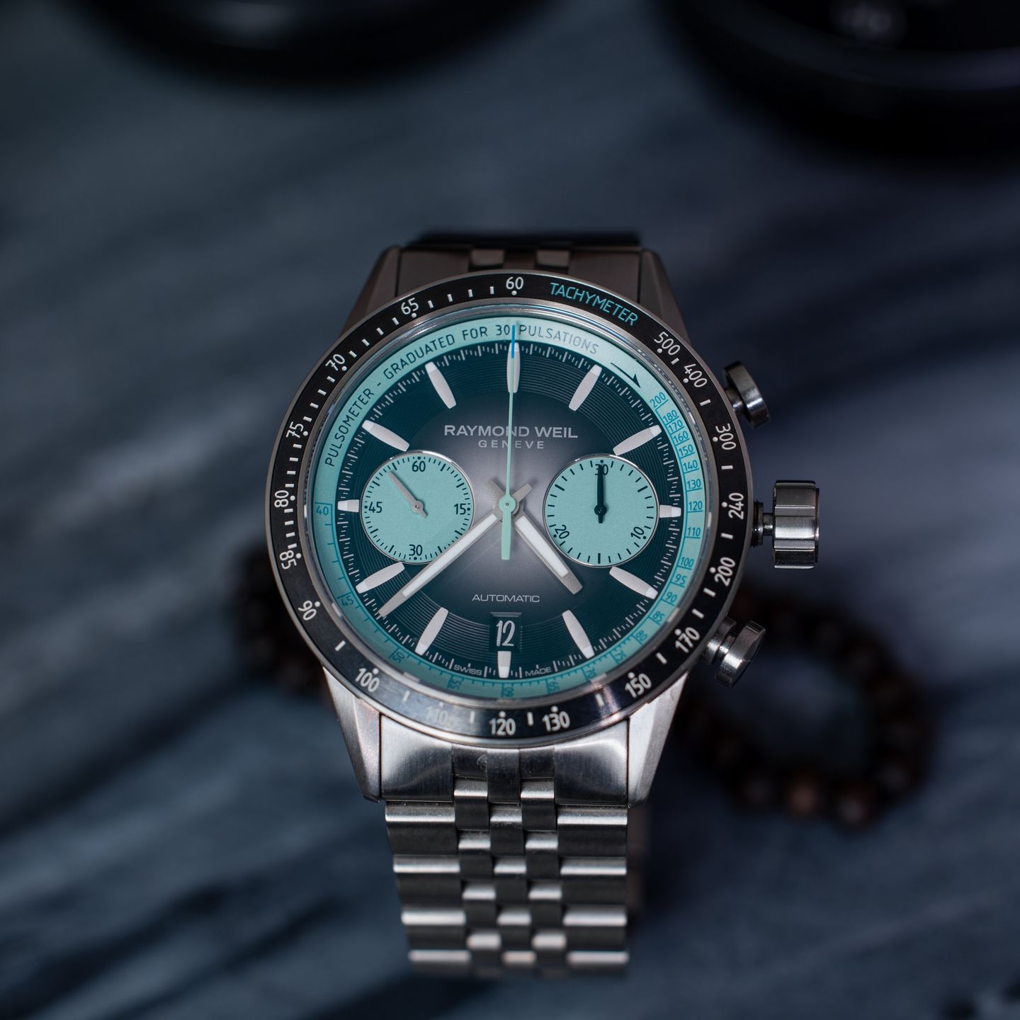 Raymond Weil Freelancer 7780-TI-20425 (2025) - Black dial 40 mm Steel case (1/8)