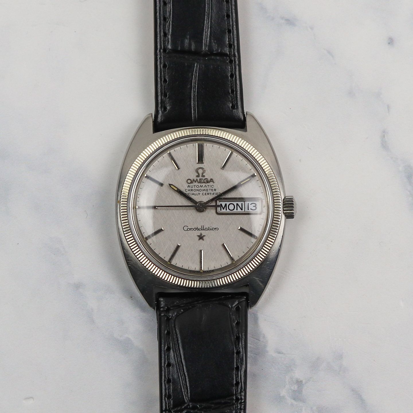 Omega Constellation Day-Date 168.029 (1969) - Grijs wijzerplaat 35mm Staal (5/6)