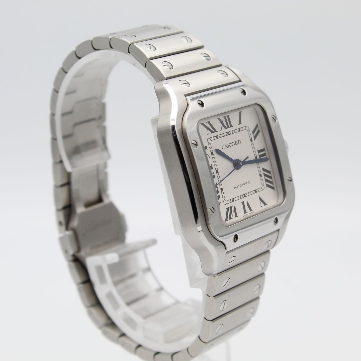 Cartier Santos WSSA0029 (2020) - Silver dial 35 mm Steel case (4/8)