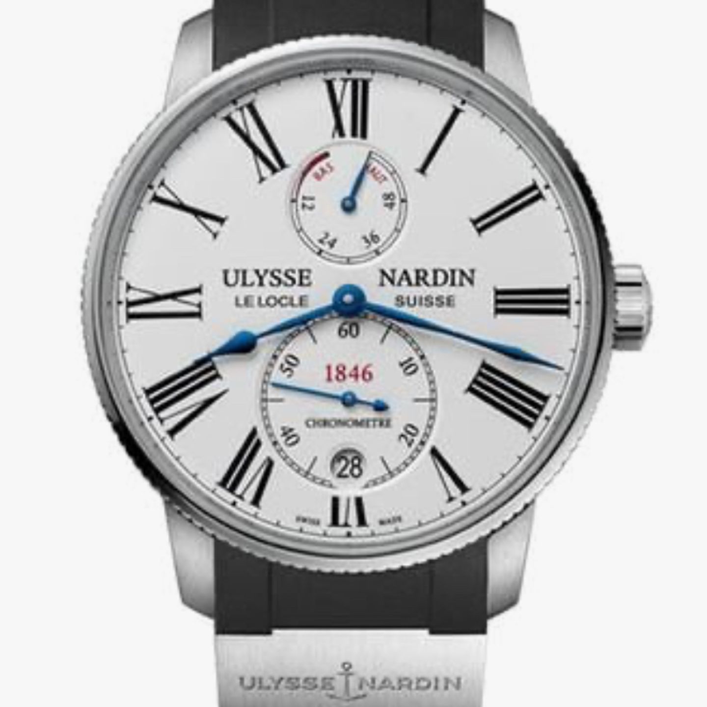 Ulysse Nardin Marine Torpilleur 1183-310-3/40 (2024) - White dial 42 mm Steel case (1/1)