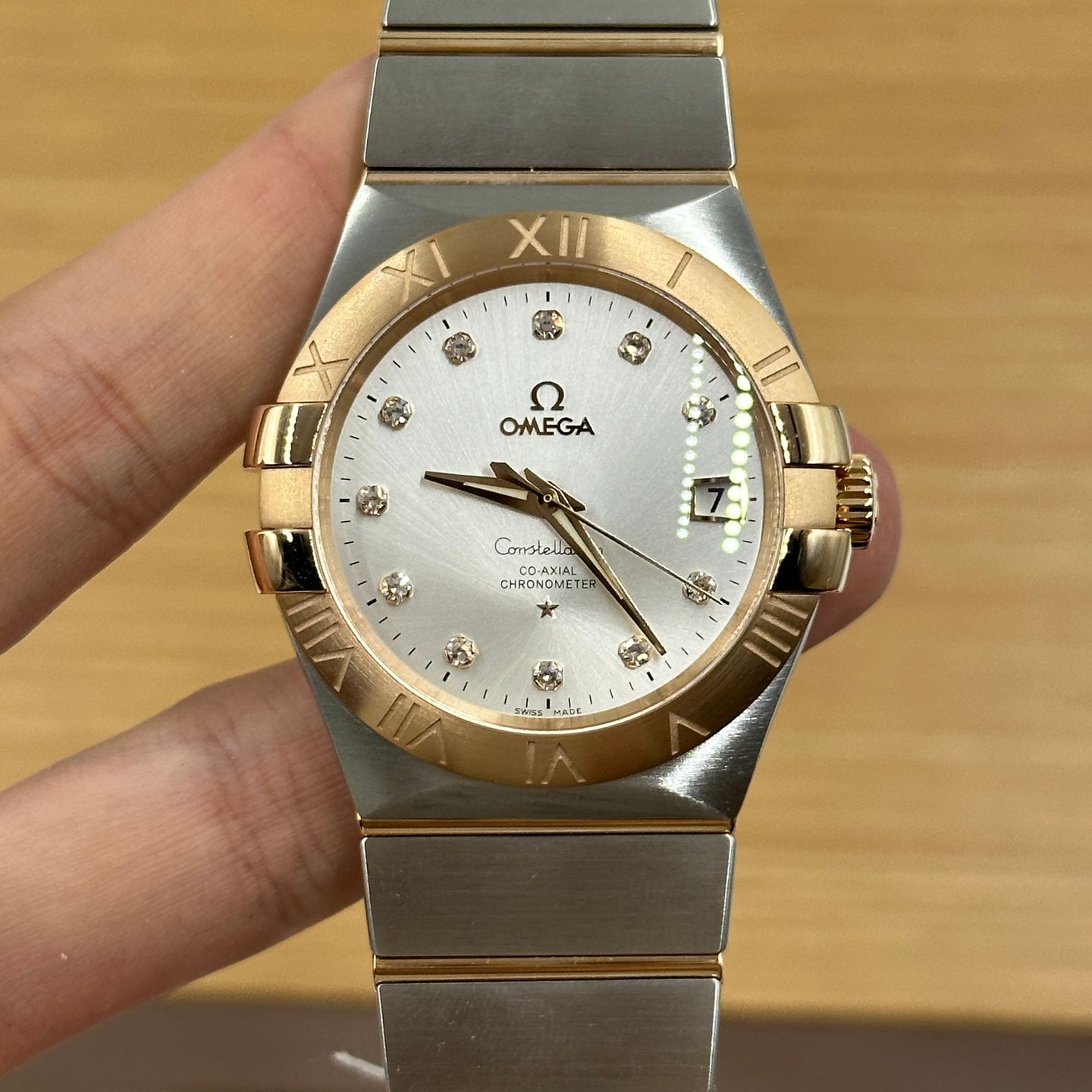 Omega Constellation Ladies 123.20.35.20.52.001 (2023) - Zilver wijzerplaat 35mm Goud/Staal (7/8)