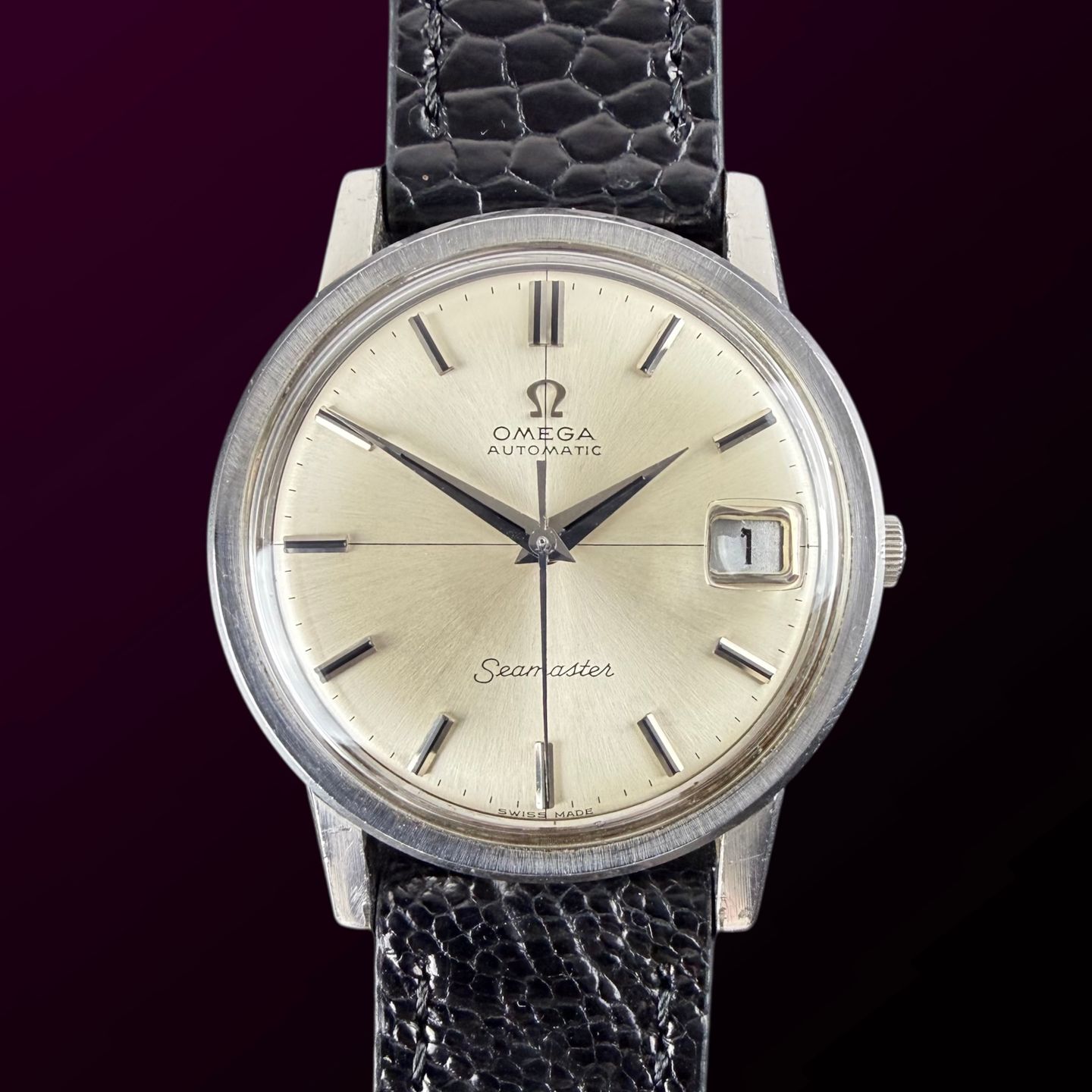 Omega Seamaster 166.003 (1968) - White dial 34 mm Steel case (1/8)