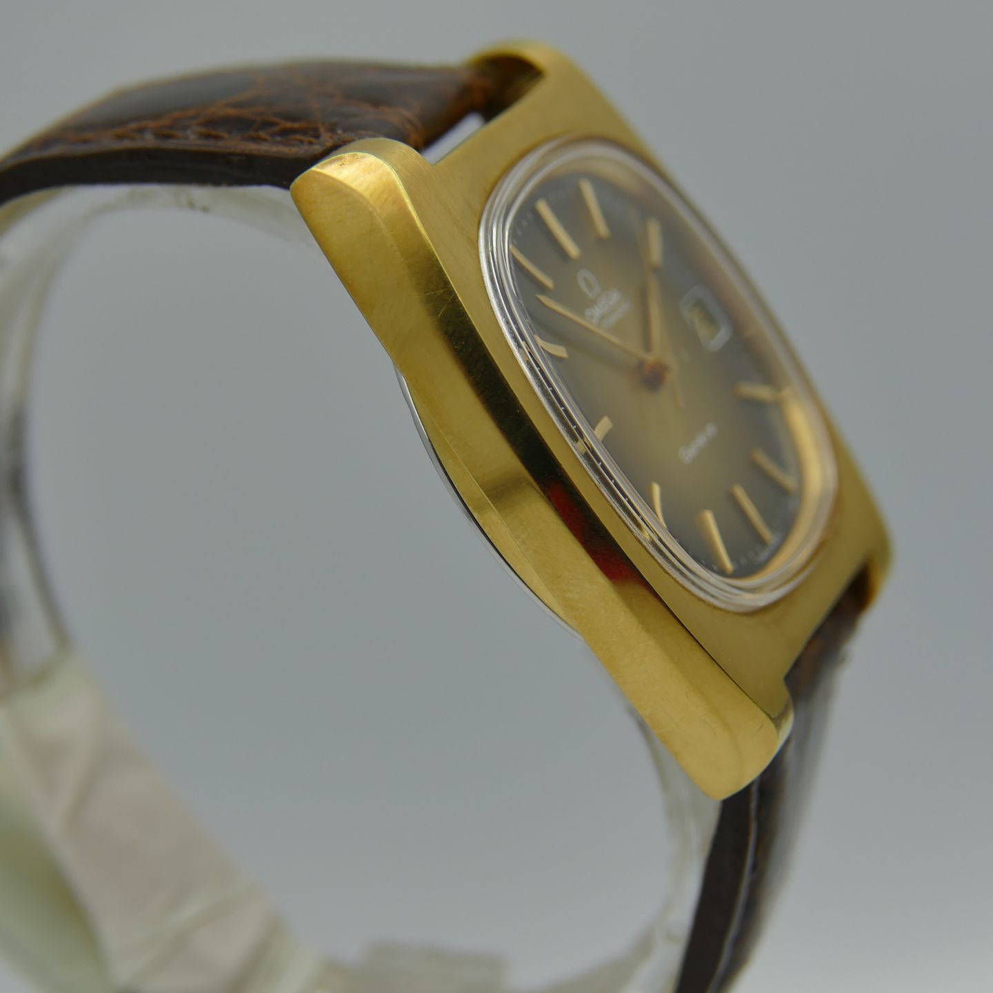 Omega Vintage 70's vintage watch mens Geneve automatic cal. 1012 ref 166.0190 gold pl - (3/8)